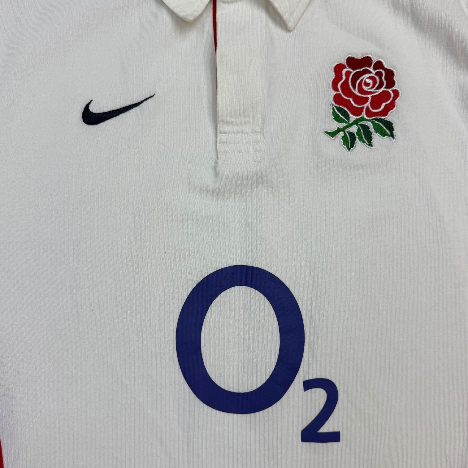 Vintage Nike England Union Rugby Jersey Home Jersey White