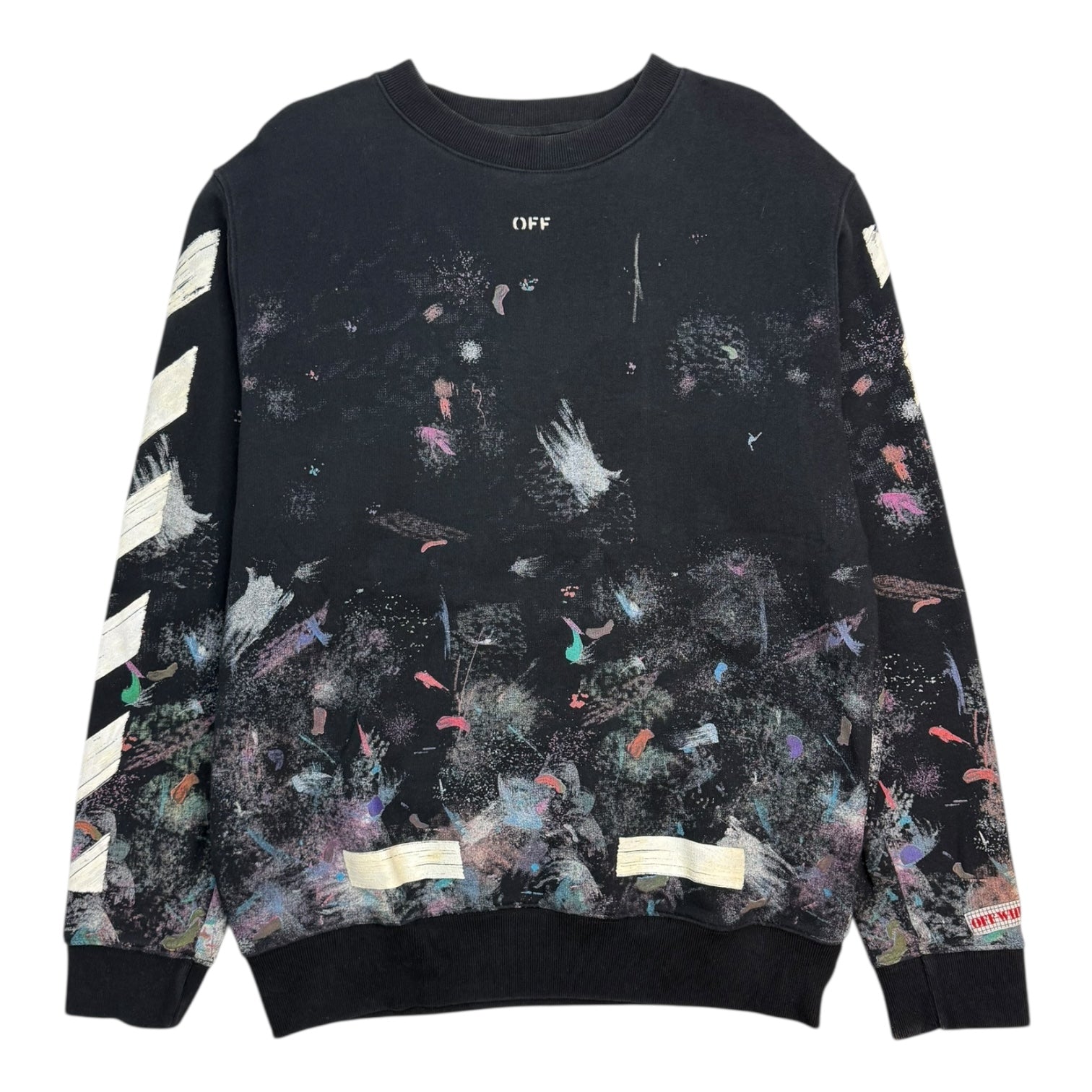 Off-White Galaxy Brushed Crewneck Black/Multi
