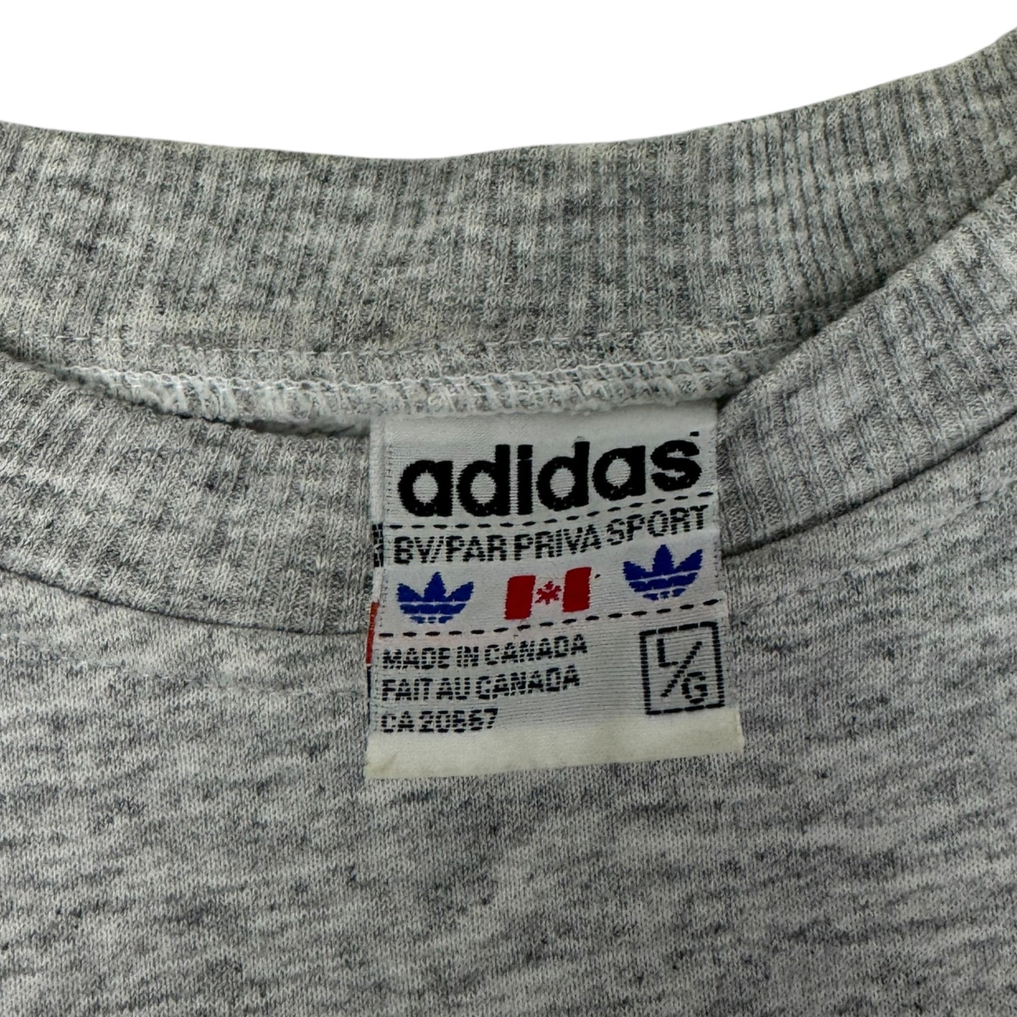 Vintage Adidas Three Stripe Sleeves Crewneck