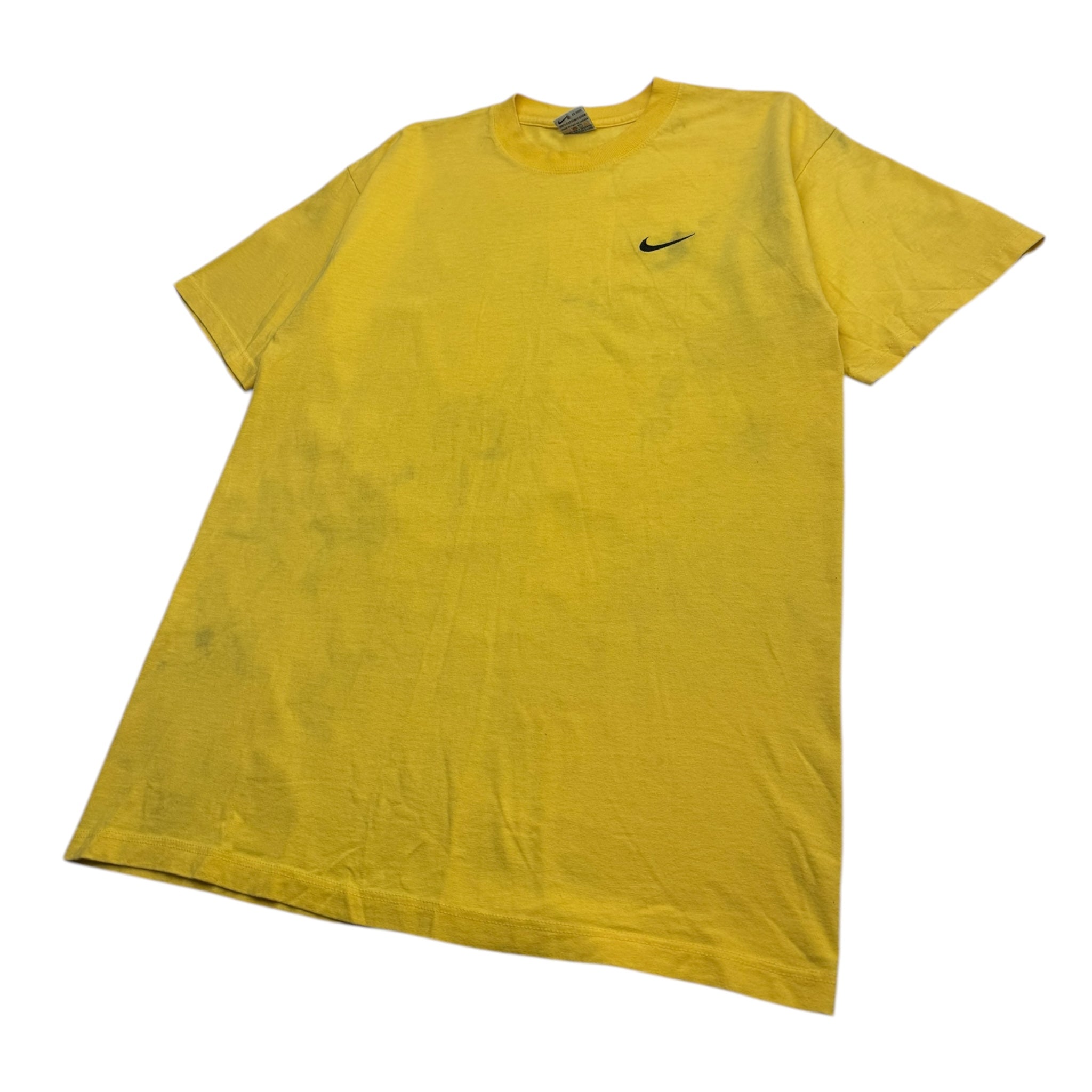 Vintage Nike Side Swoosh T-Shirt Yellow