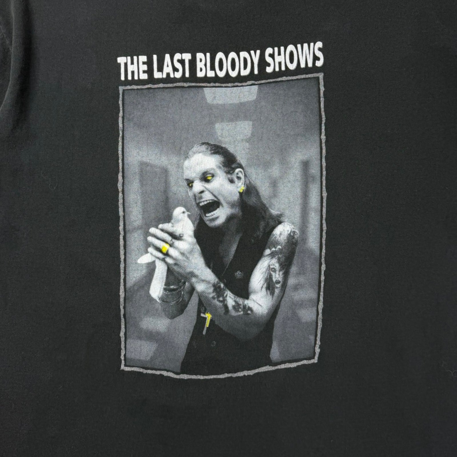1992 Ozzy Ozbourne ‘The Last Bloody Shows’ Tour T-Shirt Black