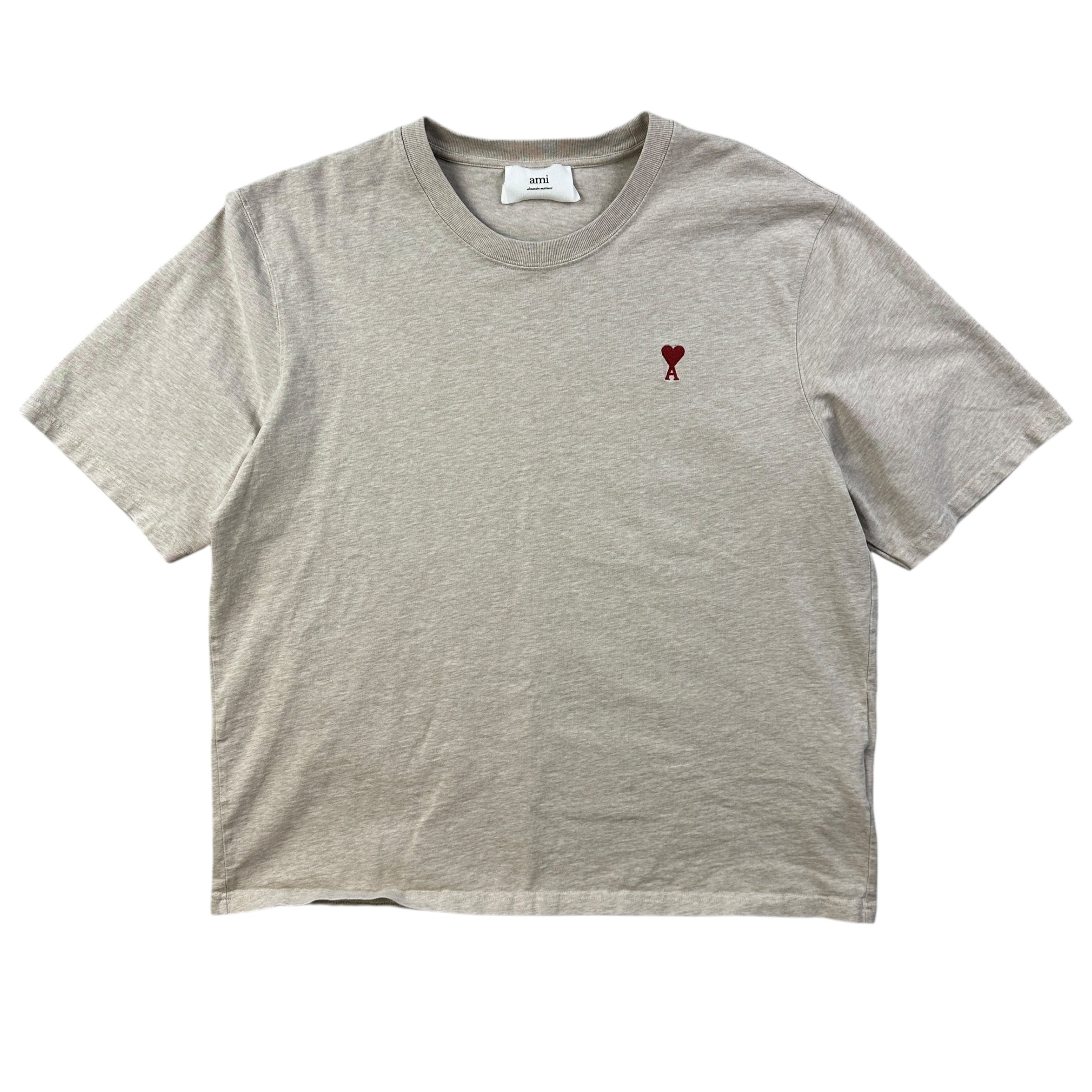 Ami Paris Logo Tee Grey