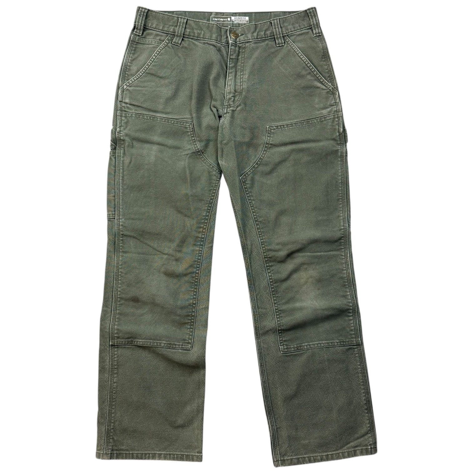 Vintage Carhartt Double Knee Pants Green