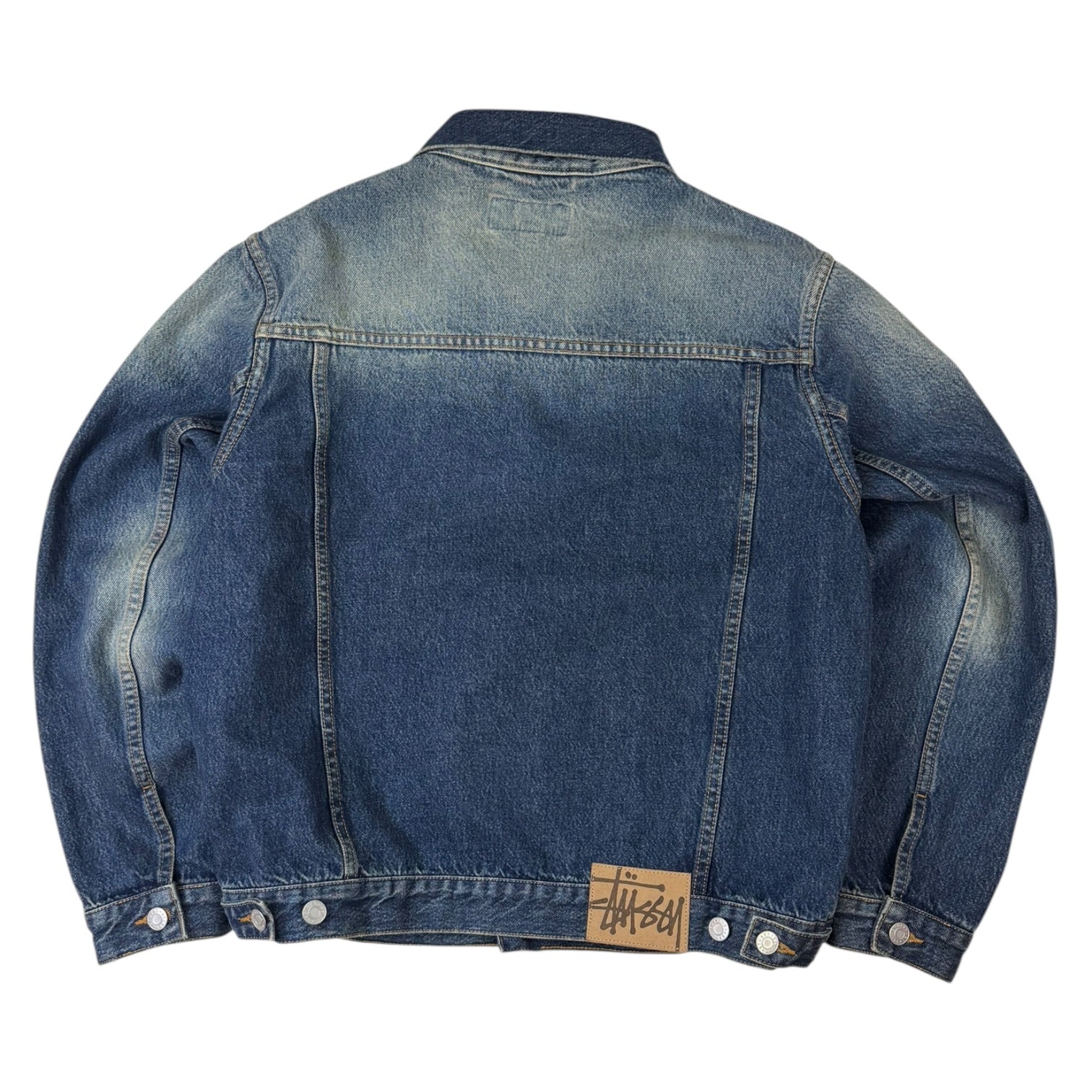 Stussy Trucker Jacket Vintage Denim