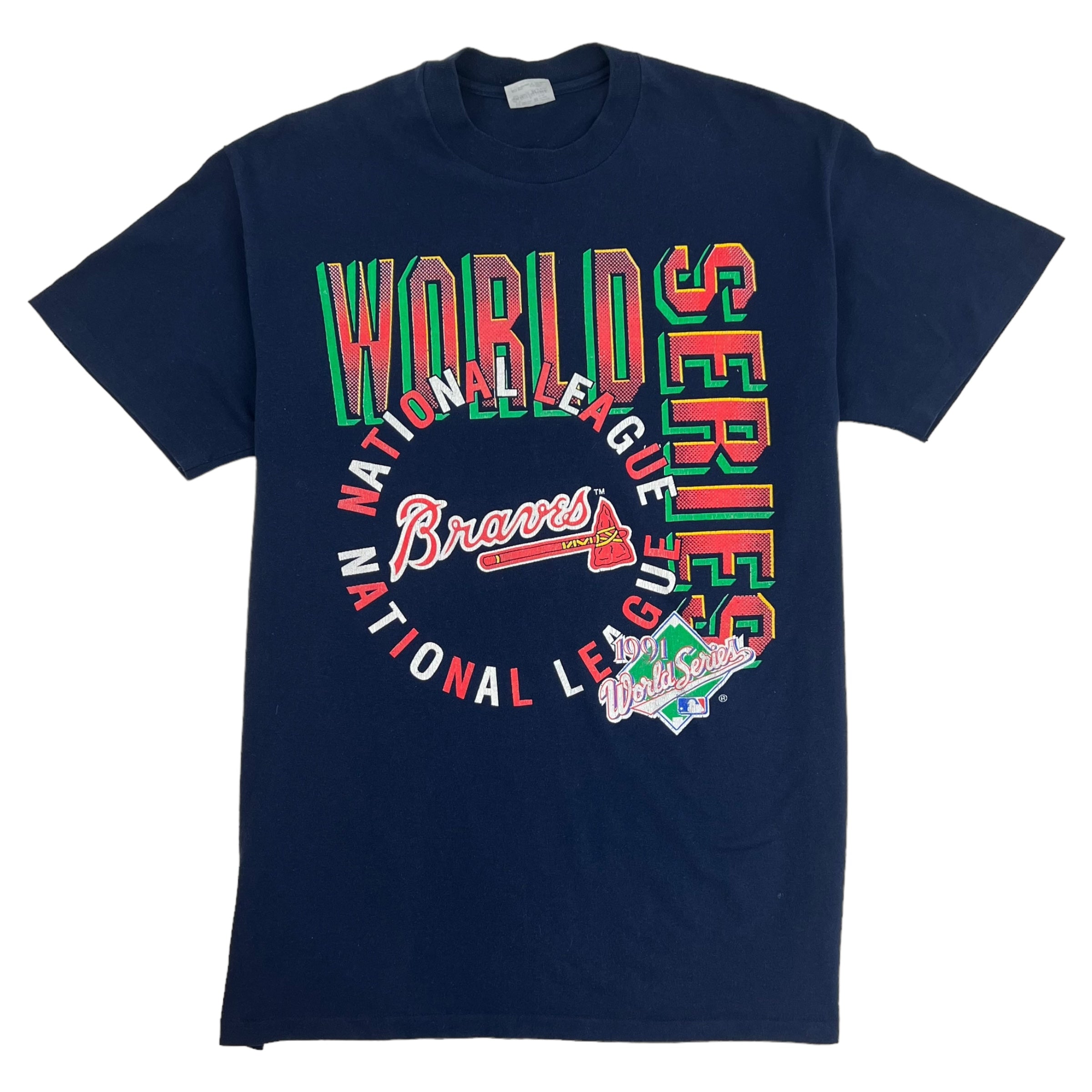 1991 MLB Atlanta Braves World Series T-Shirt - Navy
