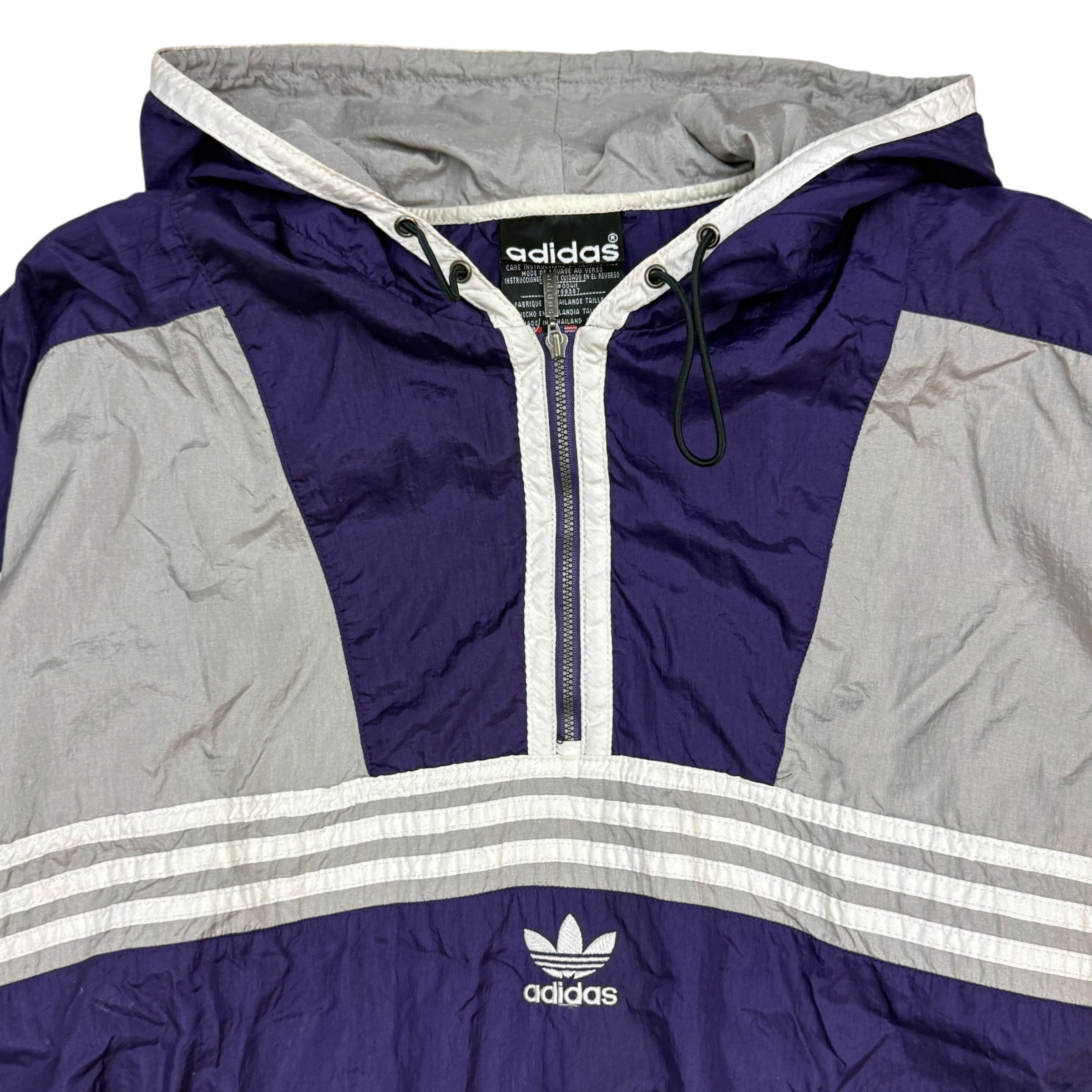 Vintage Adidas Windbreaker Purple/White