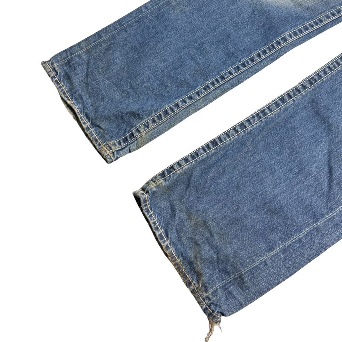 Y2K True Religion Straight Cut Denim Bottoms Light Wash