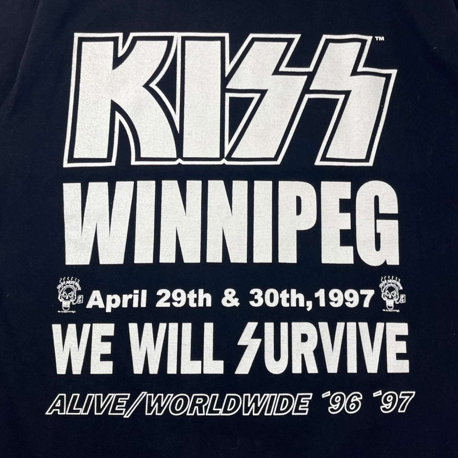 1997 Kiss “The Hottest Band In The World” Winnipeg Tour -Shirt