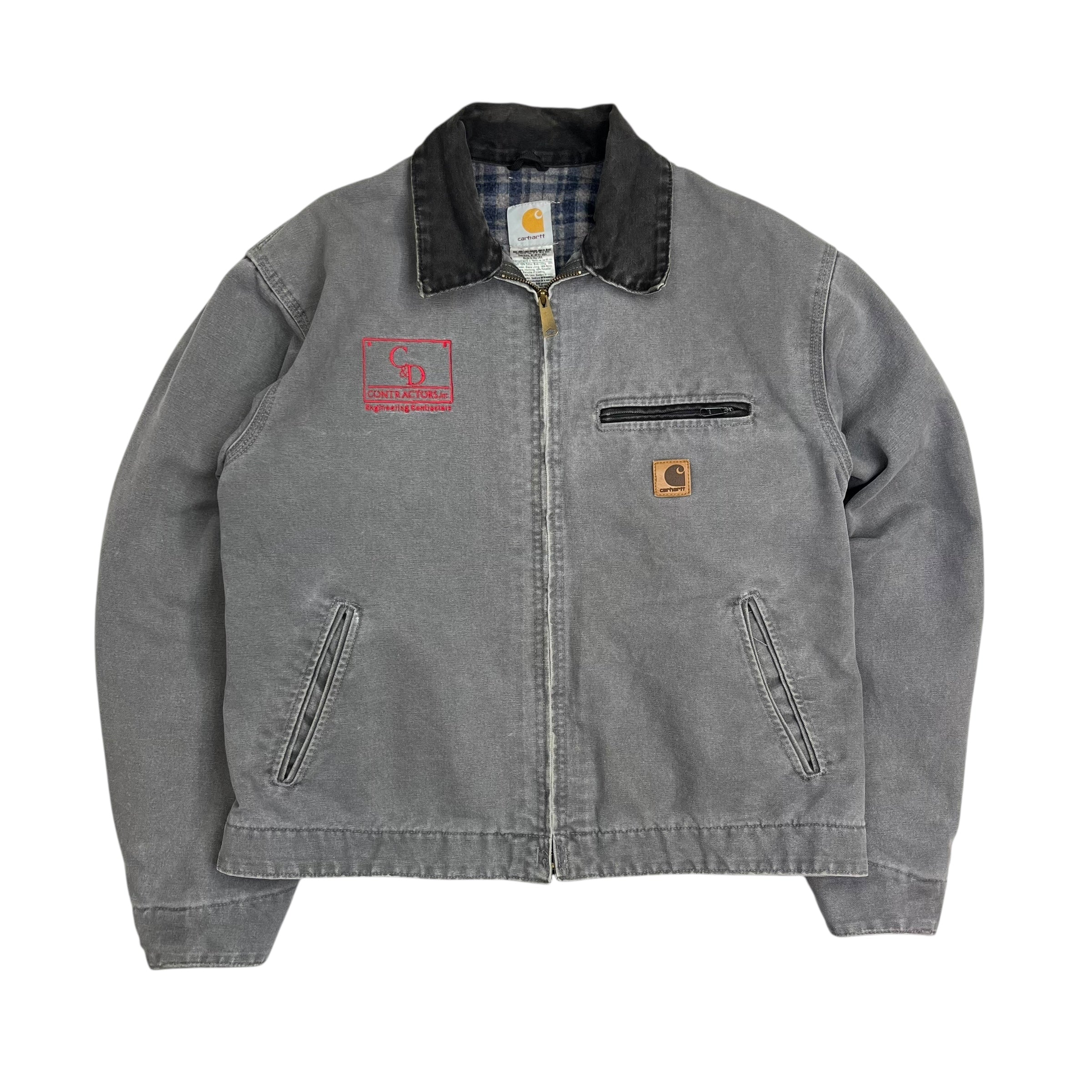 Vintage Carhartt Detroit Work Jacket Light Grey