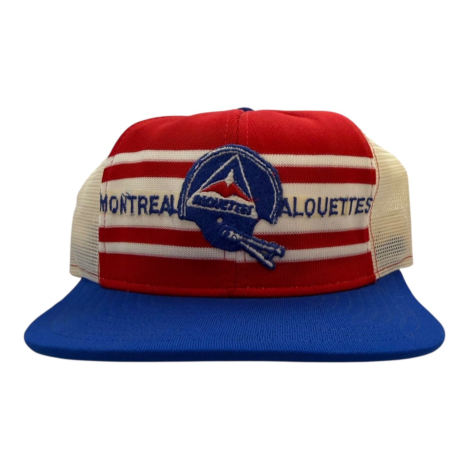 Vintage Montreal Alouettes Mesh Trucker Hat Red/Blue