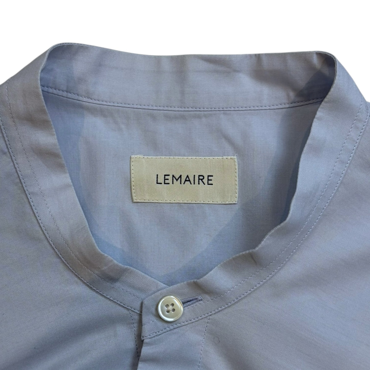 Lemaire Wrap-Over Shirt Light Blue