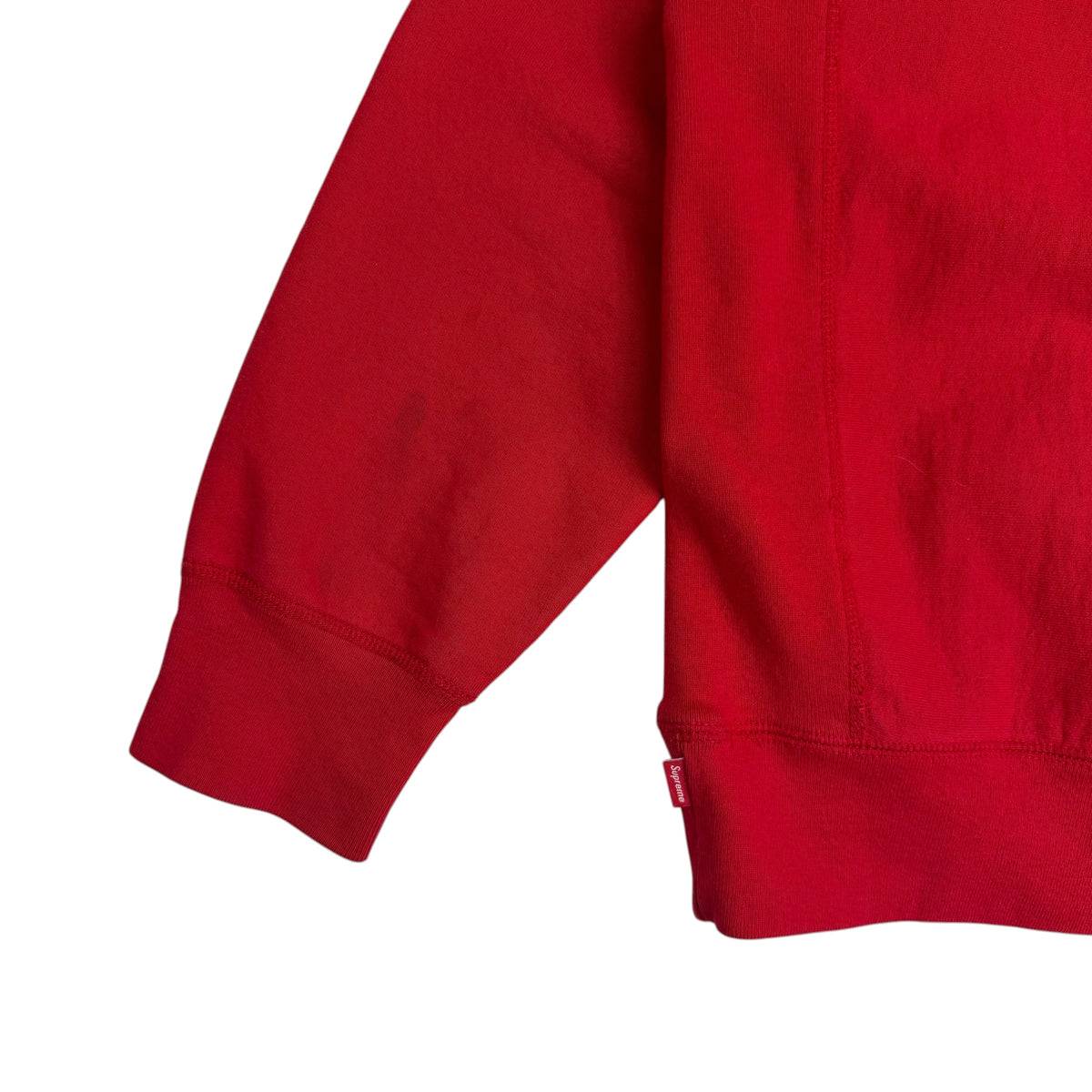 Supreme Classic Script Hooded Sweatshirt Red