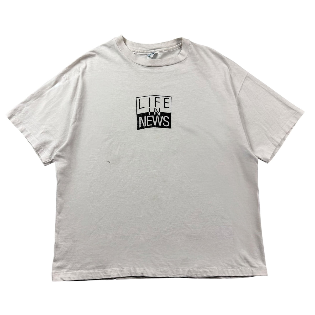 Vintage Life In News Blame It On The Media Tee White