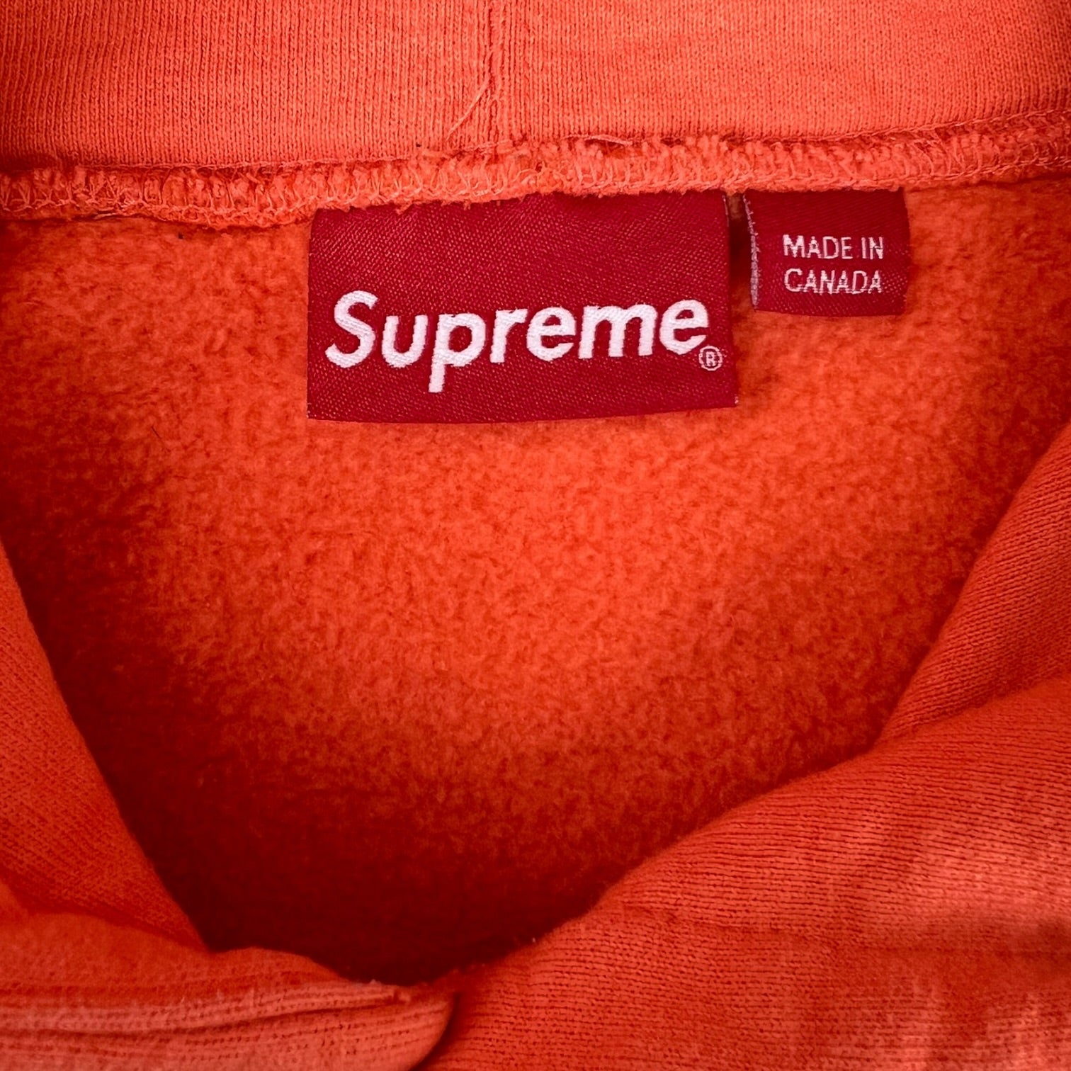 Supreme SS24 Small Box Pullover Hoodie Orange