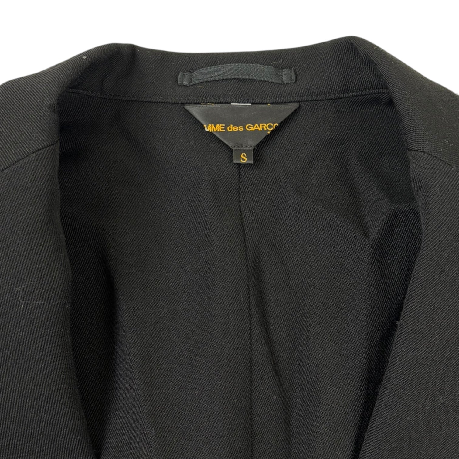 (W) Comme Des Garçons Double-Layered Reversible Lace Blazer Black