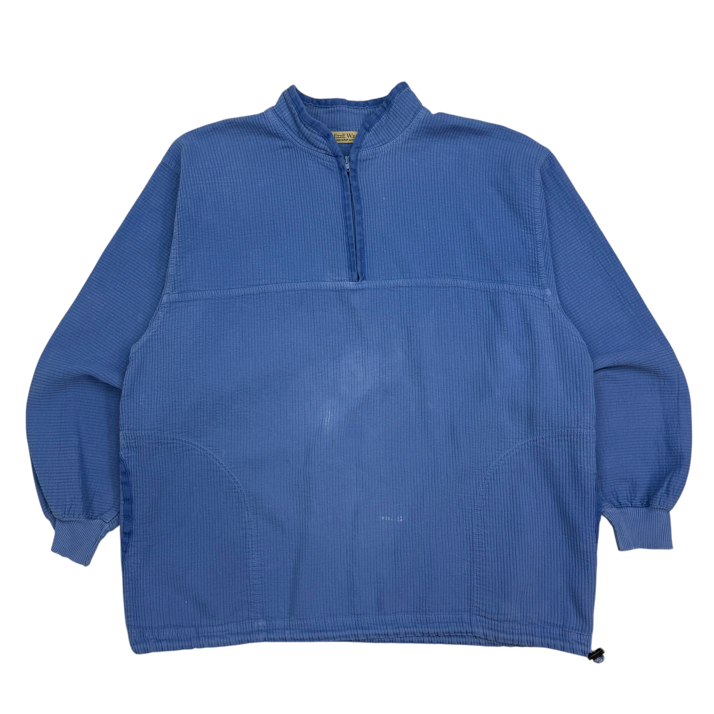 Vintage Ezze Wear Quarter Zip Blue