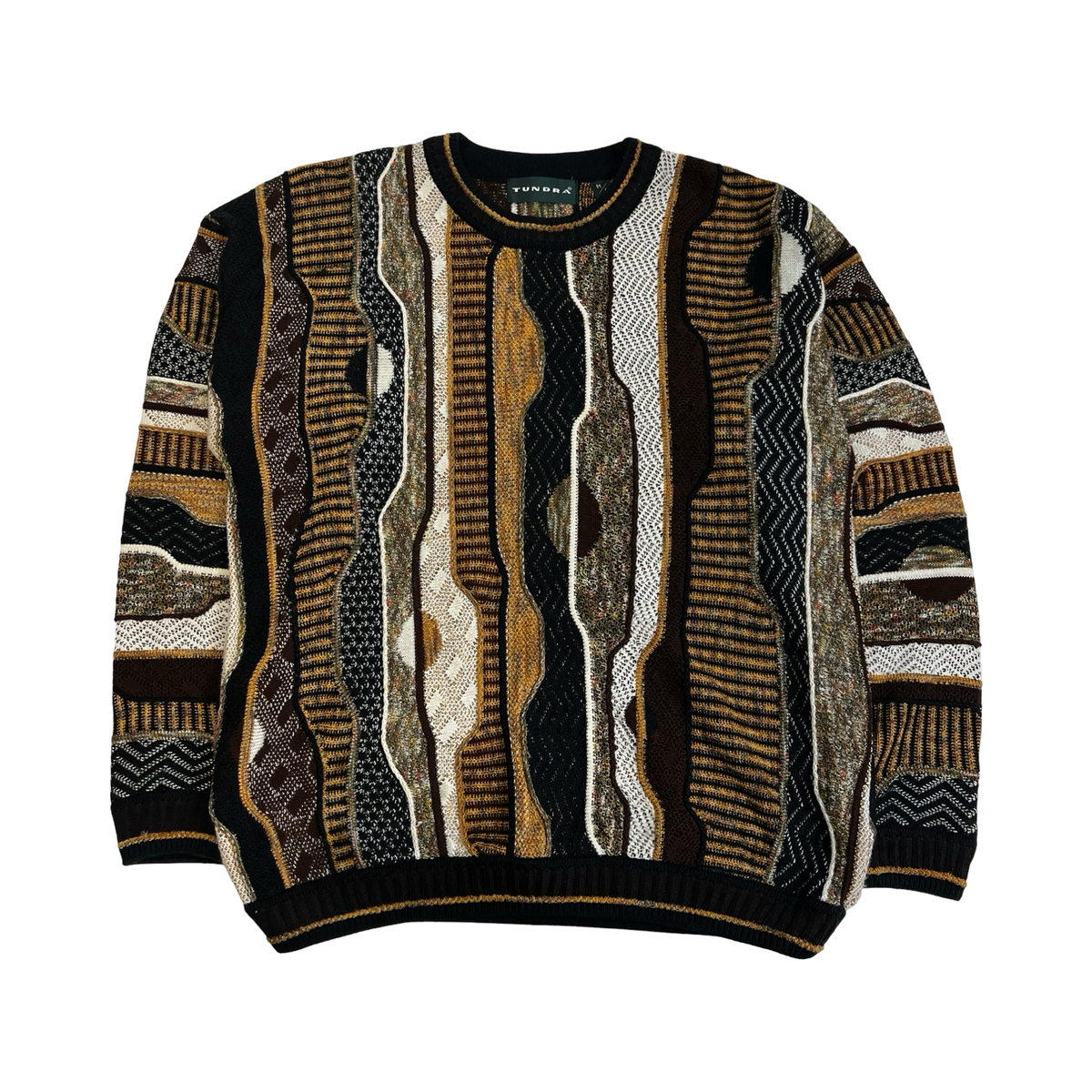 Vintage Tundra Canada 3D Knit Crewneck Sweater