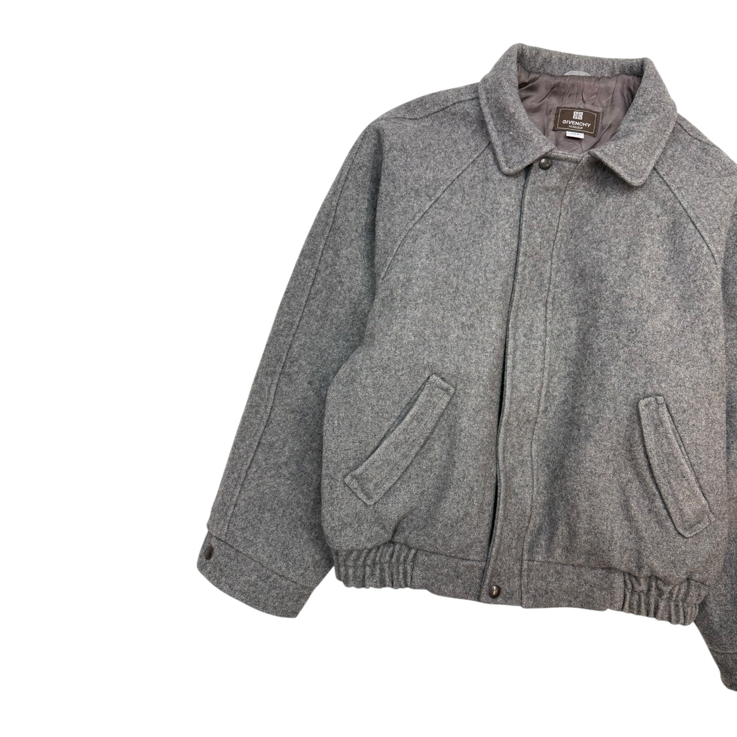 Vintage Givenchy Monsieur Wool Jackeg Grey