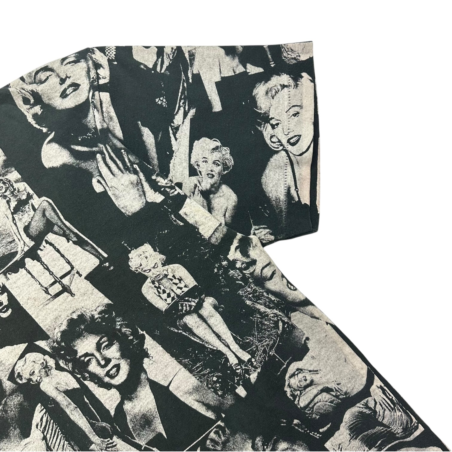 Vintage Marilyn Monroe All Over Graphic Tee Black/White