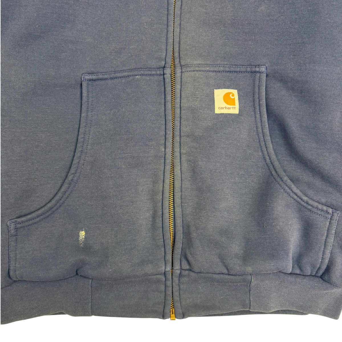 Vintage Carhartt Thermal Lined Zip Up Hoodie Navy