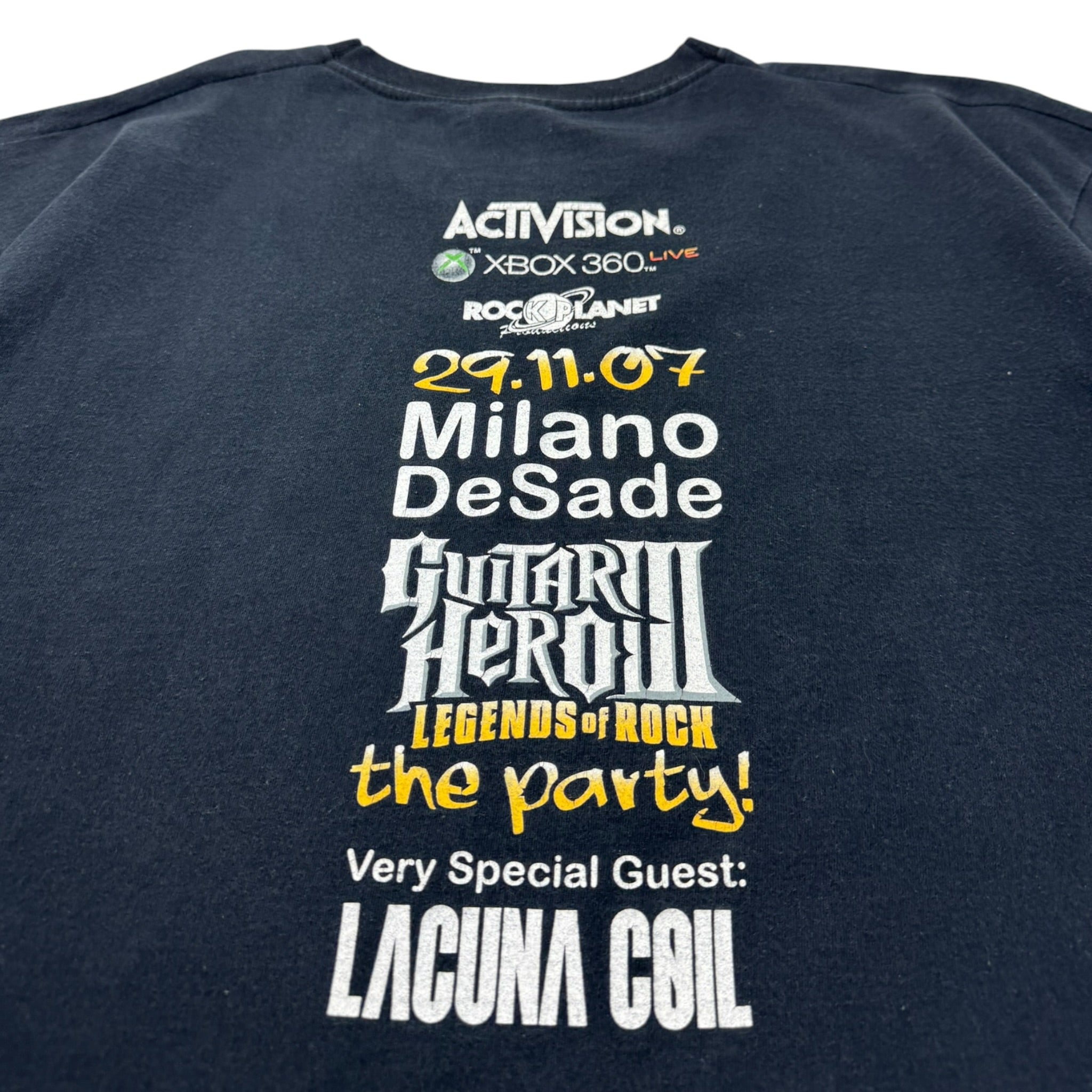 2007 Guitar Hero 3 Xbox 360 Gaming Promo T-Shirt