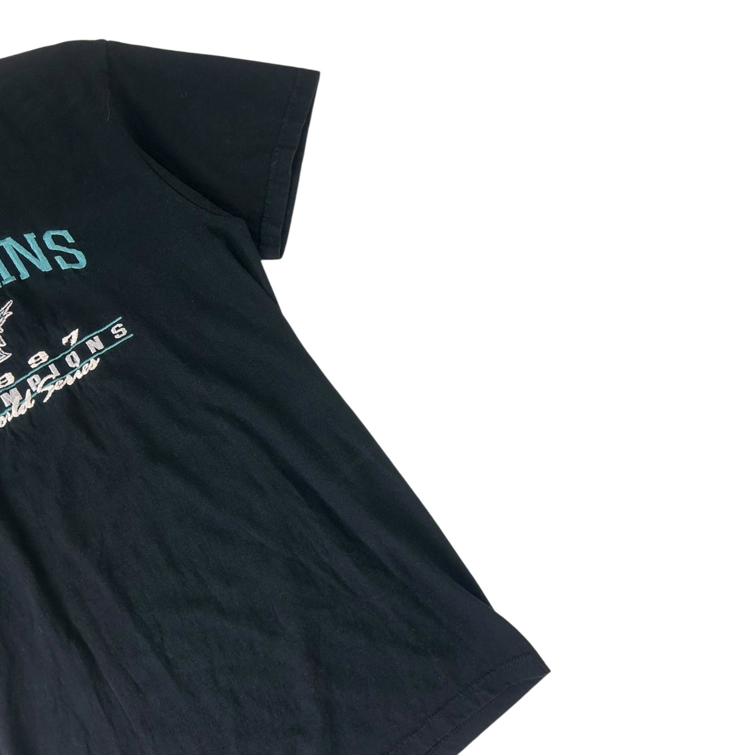 Vintage 1997 Marlins World Series Champions T-Shirt Black
