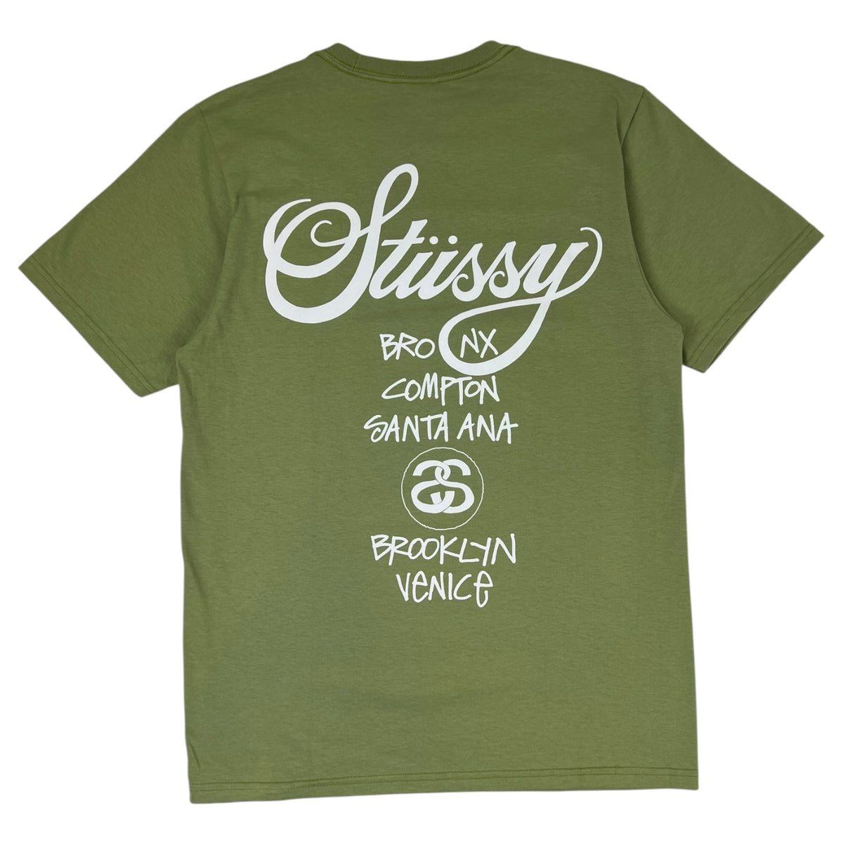 Stussy World Tour Tee Green