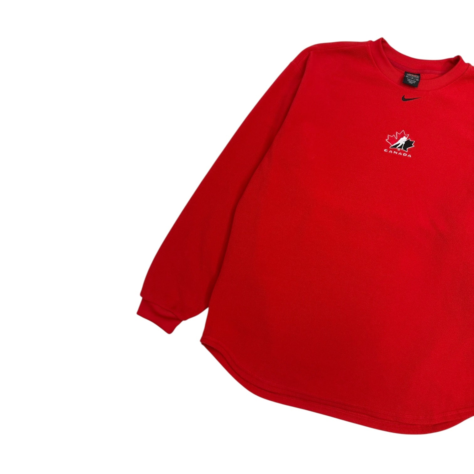 Vintage Nike Team Canada Centre Swoosh Fleece Red