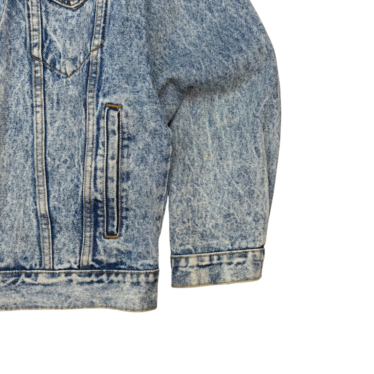 Vintage Browns Blue Jeans Denim Jacket Acid Wash Blue