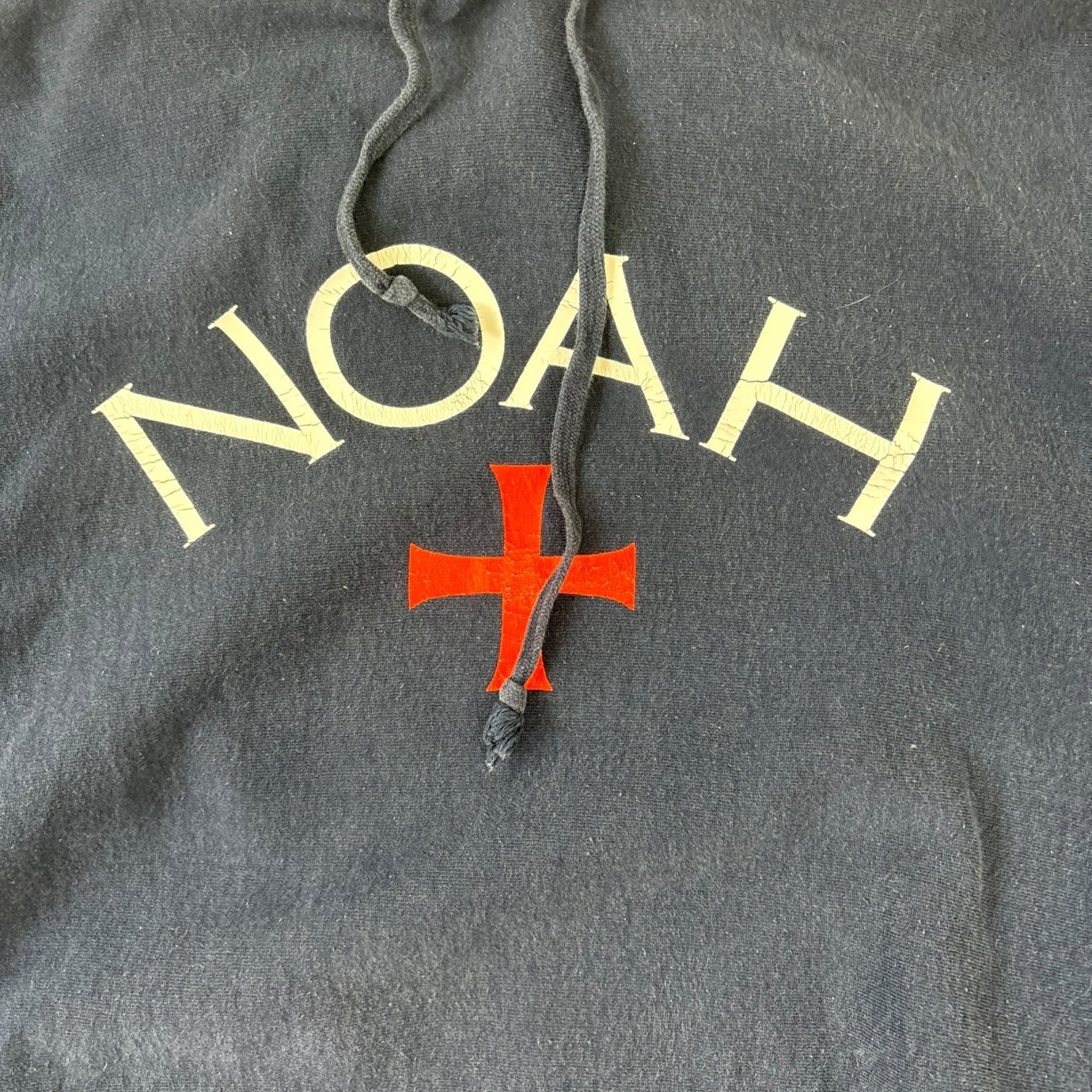 Noah Core Logo Hoodie Navy