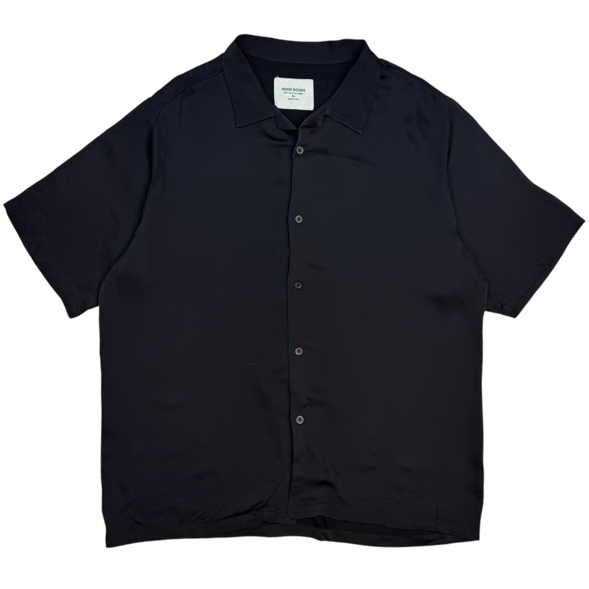 Noon Goons Button Up Shirt Black