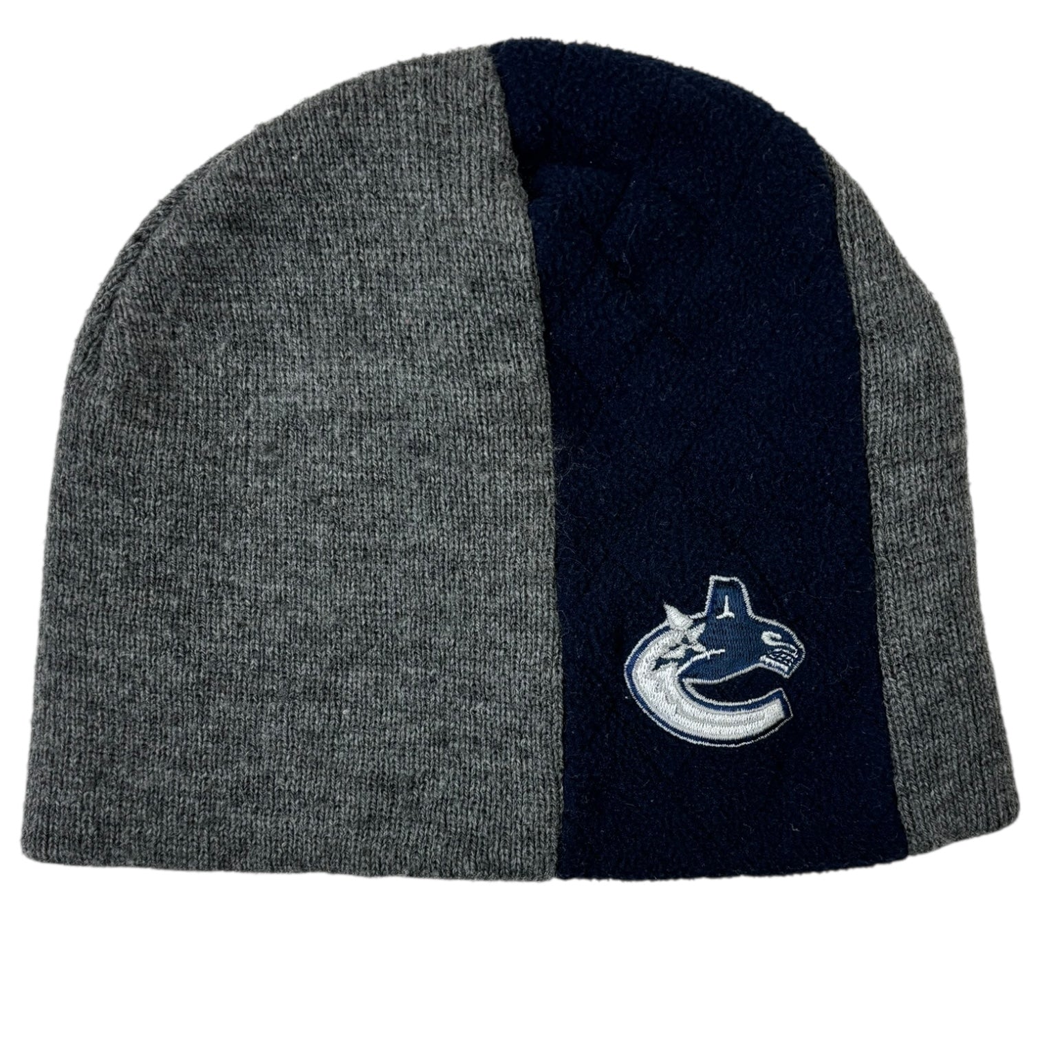 Vintage Vancouver Canucks Beanie Grey/Navy