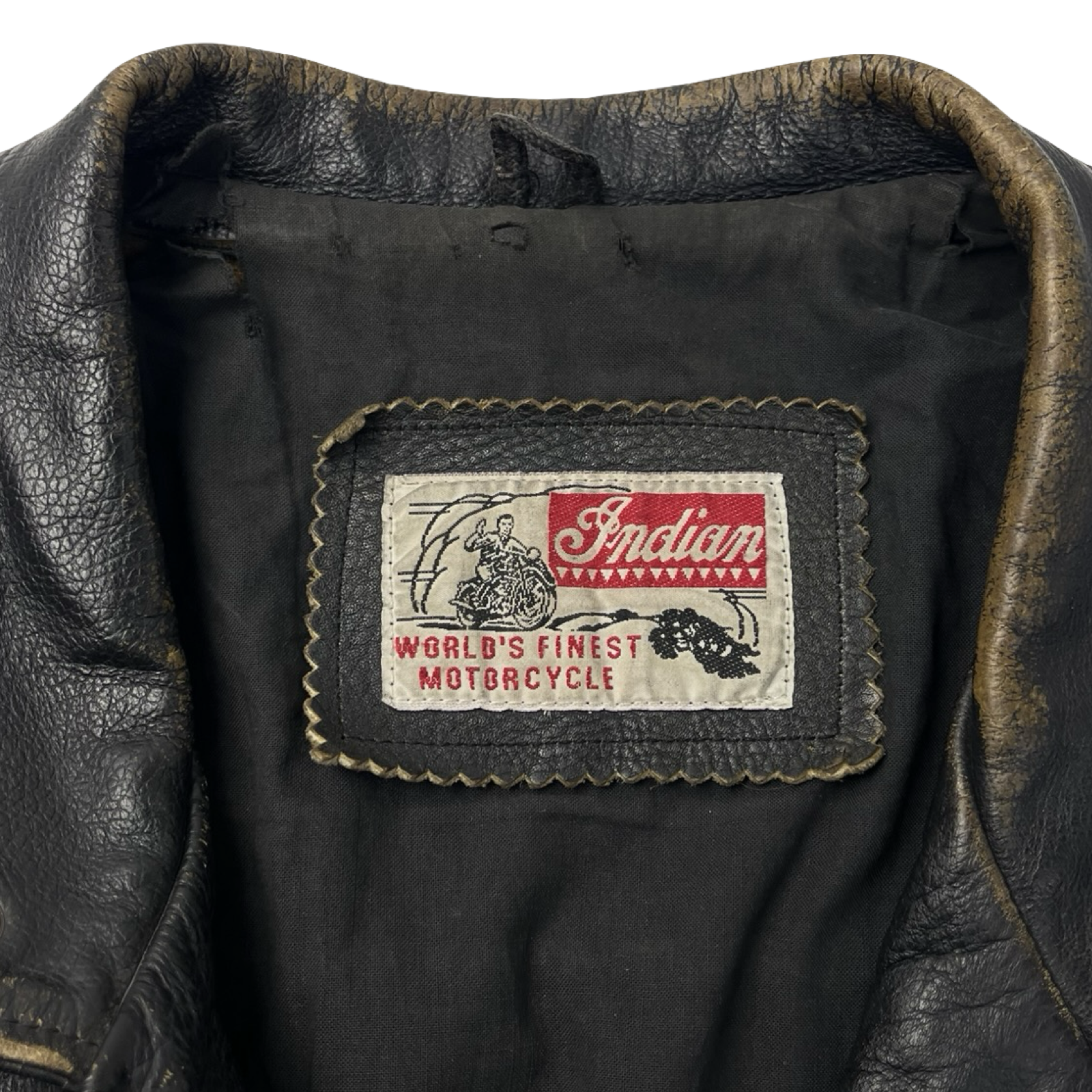 Vintage Indian Motorcycles Heavy Leather Jacket