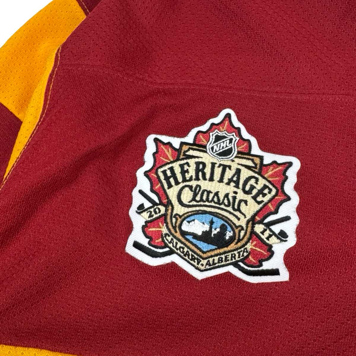 Vintage Reebok Calgary Flames Heritage Classic NHL Jersey