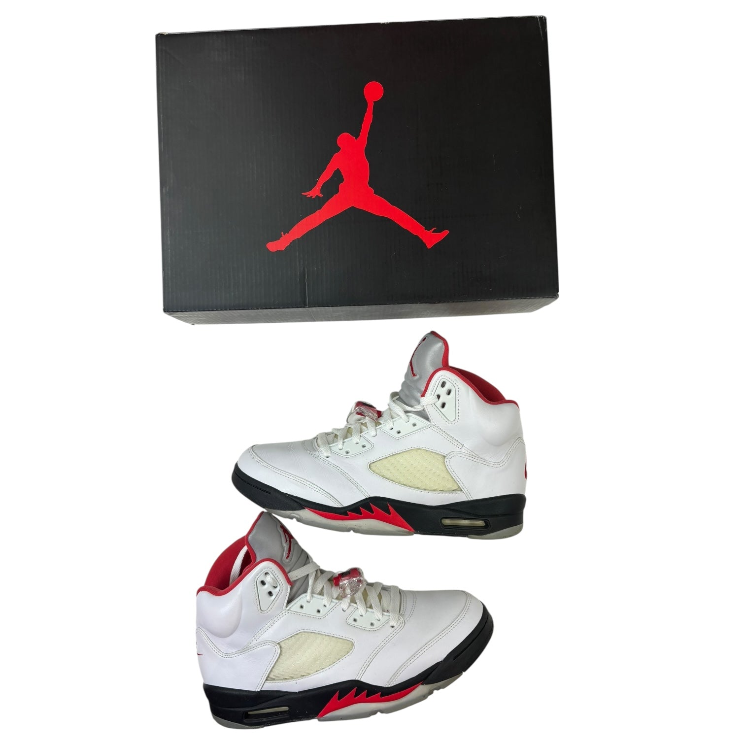 Jordan 5 Retro Fire Red Silver Tongue (2020) (Used)