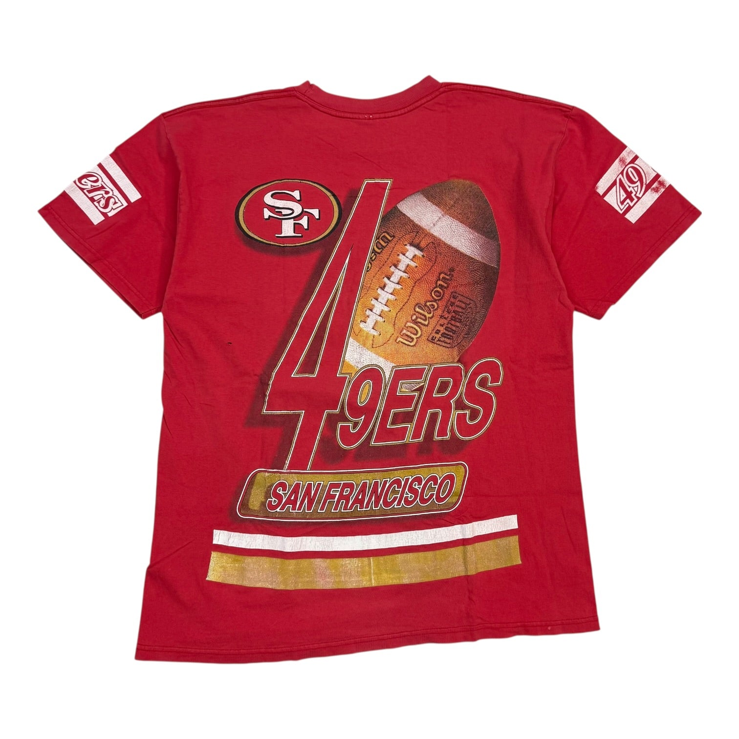 Vintage San Francisco 49ers Jersey Tee Red