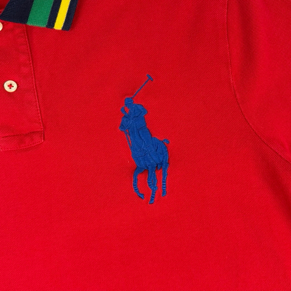 Vintage Polo Ralph Lauren Big Pony Polo T-Shirt Red