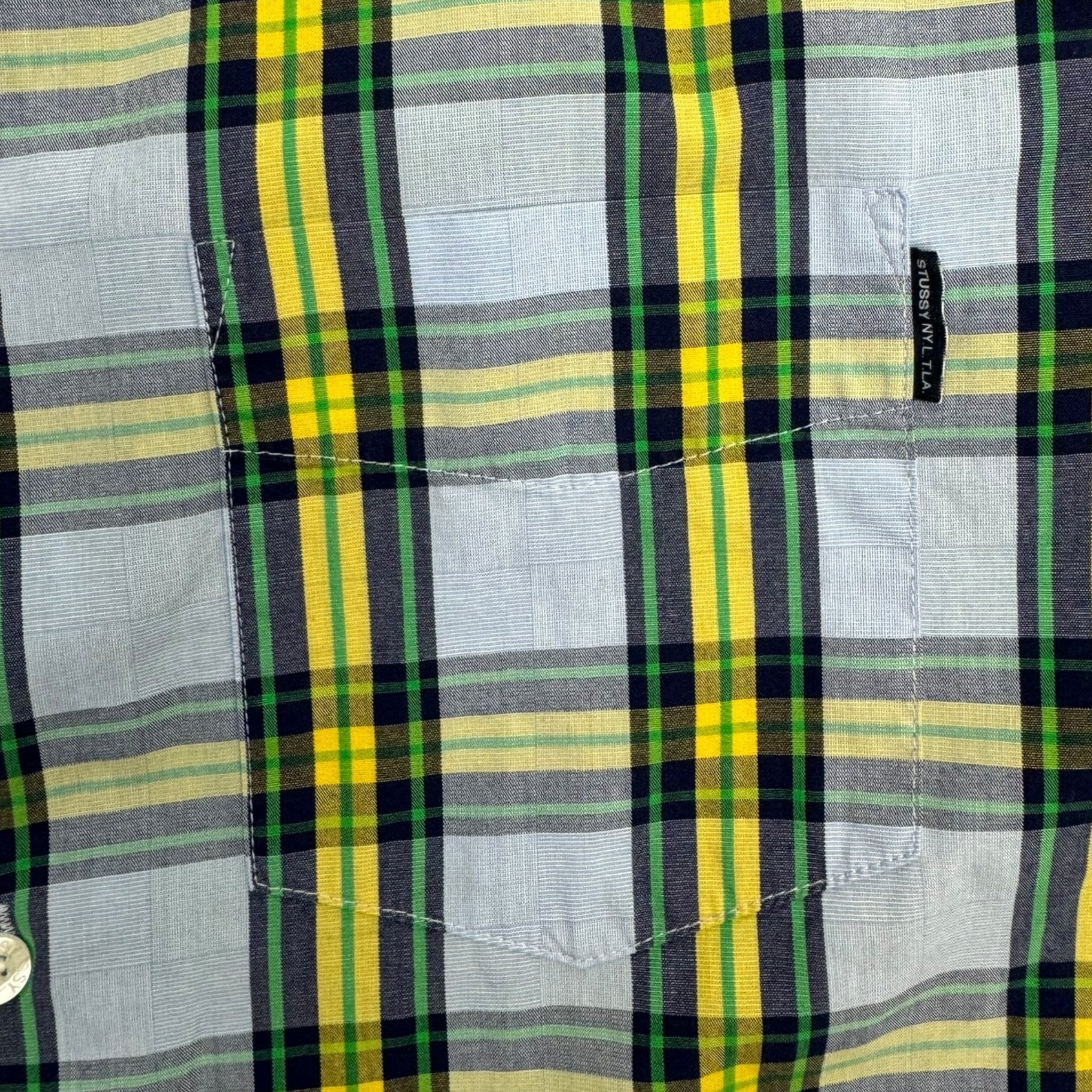 Stussy Plaid Button Up Collard Shirt