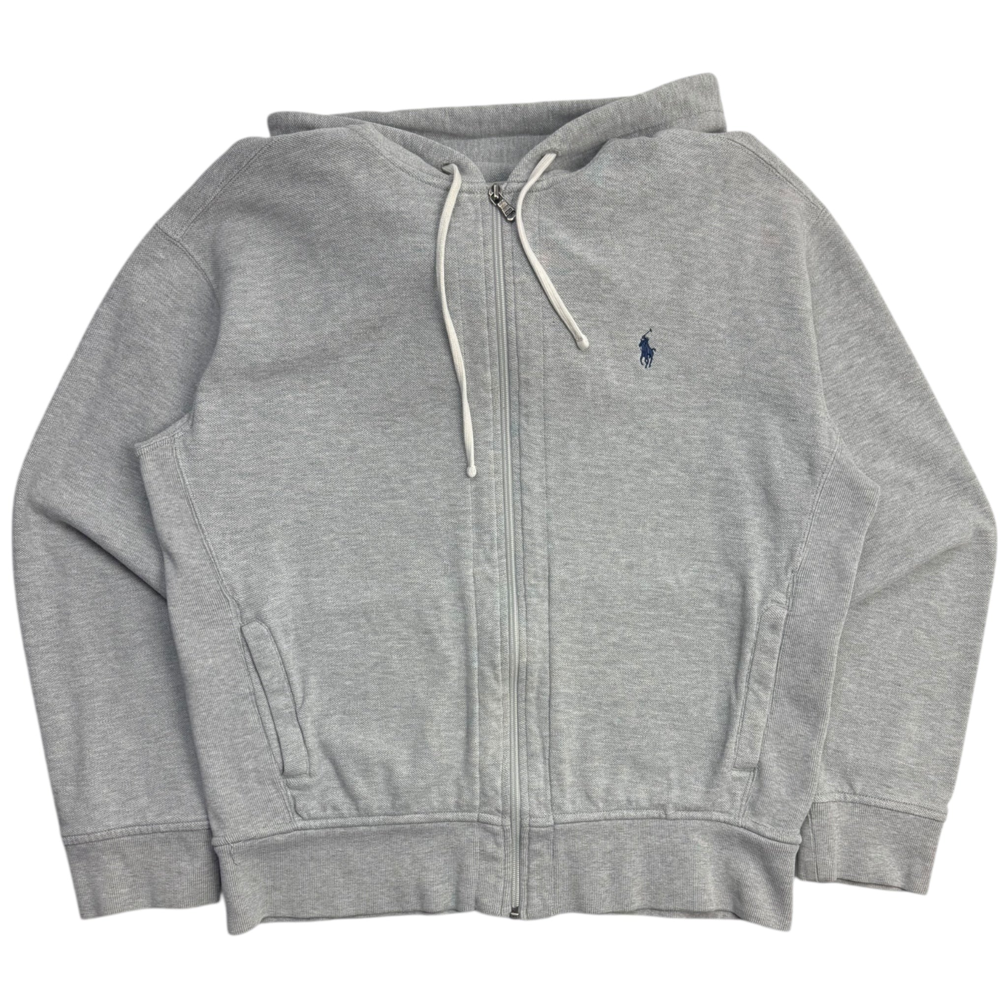Vintage Polo Ralph Lauren Zip Up Hoodie Grey