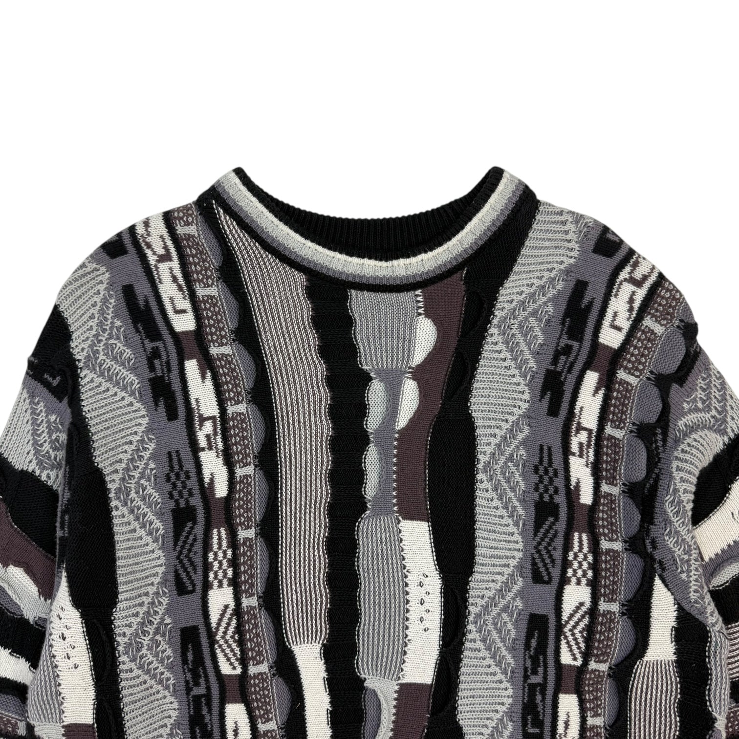 Vintage Cable Knit Sweater Multicolour