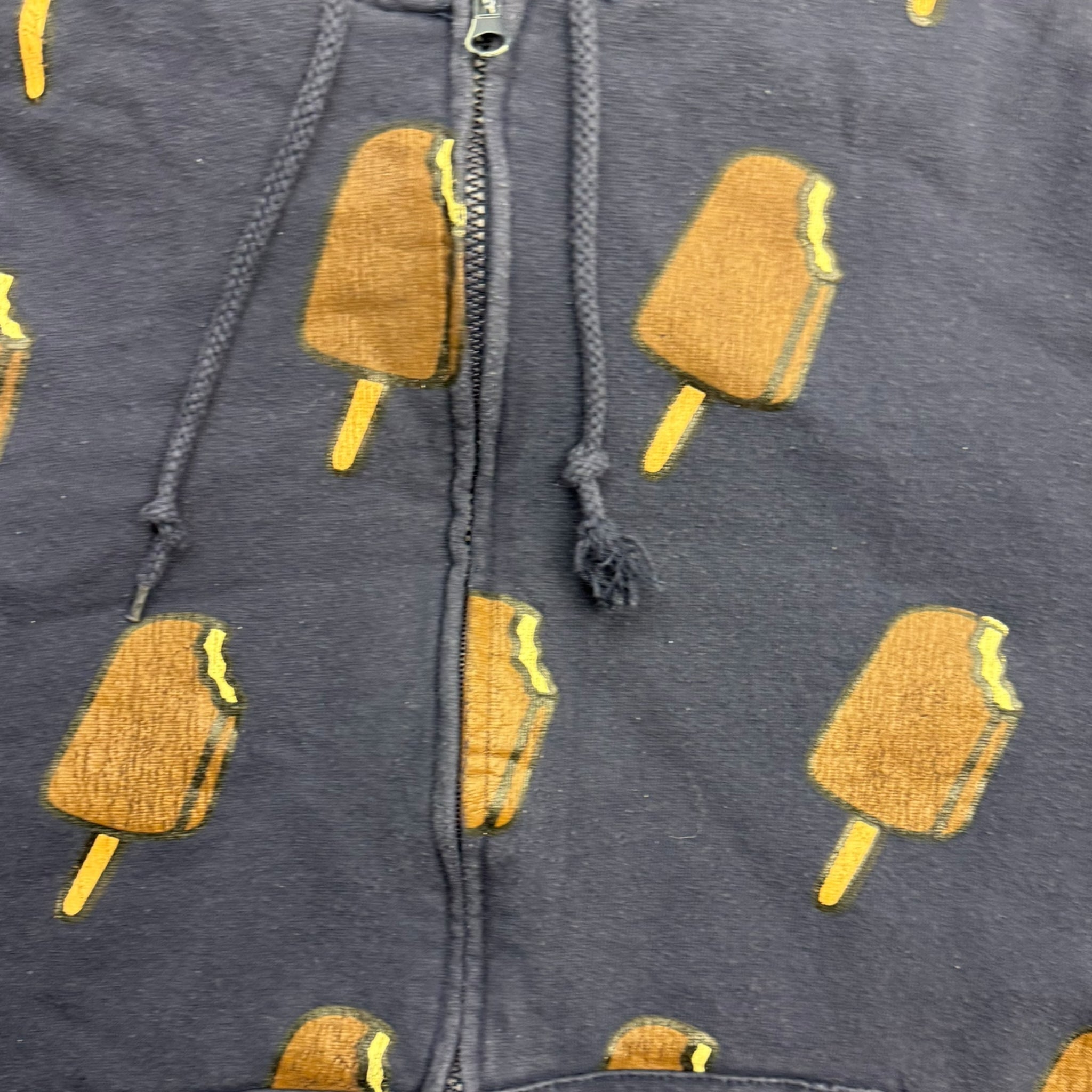 Ice Cream All Over Print Popsicle Zip Up Hoodie