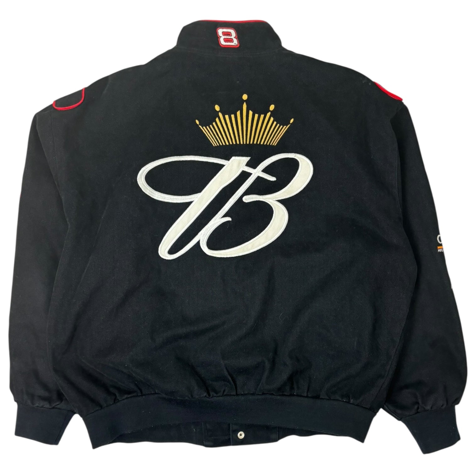 Vintage Jeff Hamilton Budweiser “King of Beers” Racing Jacket Black