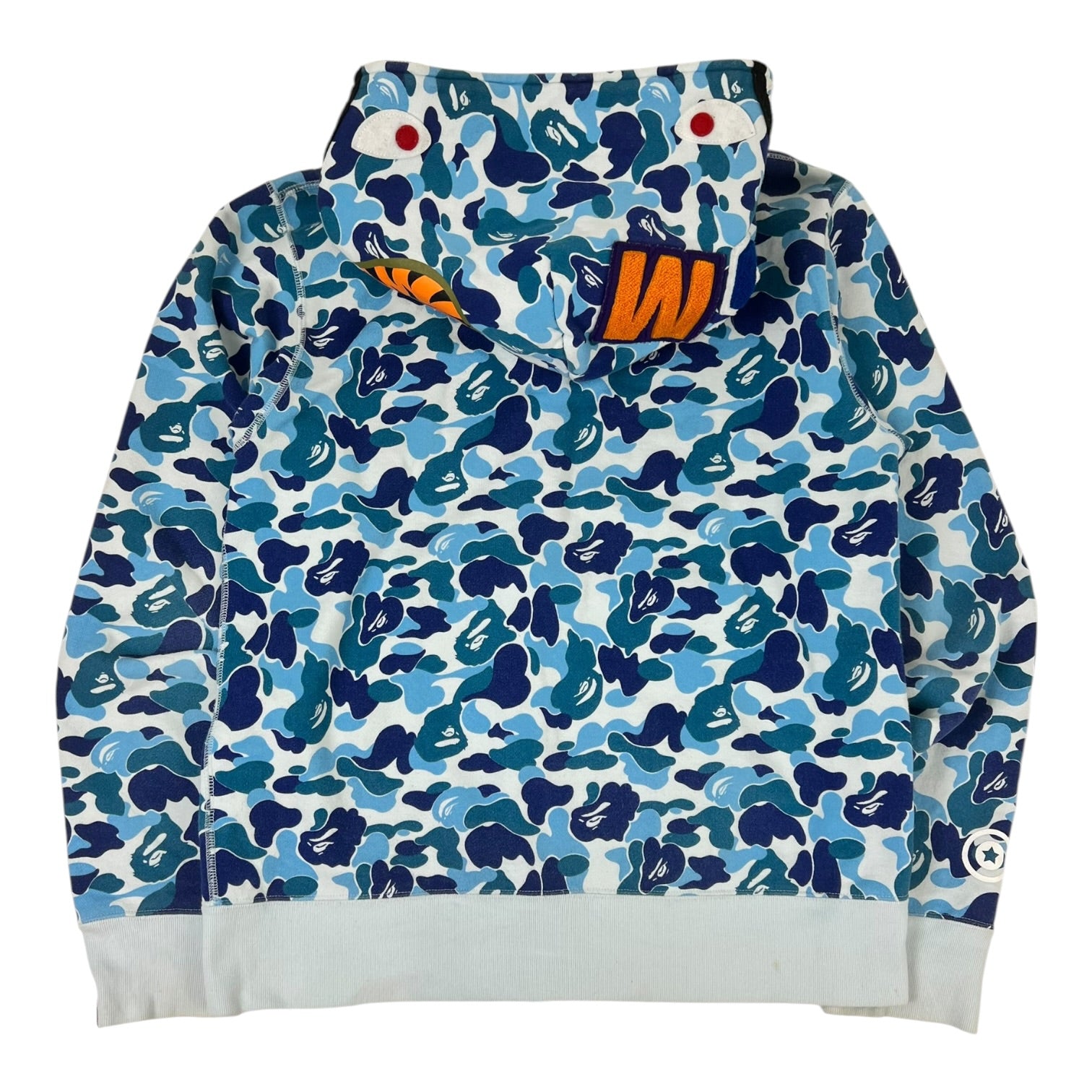 A Bathing Ape ABC Camo Blue Shark Full Zip Hoodie