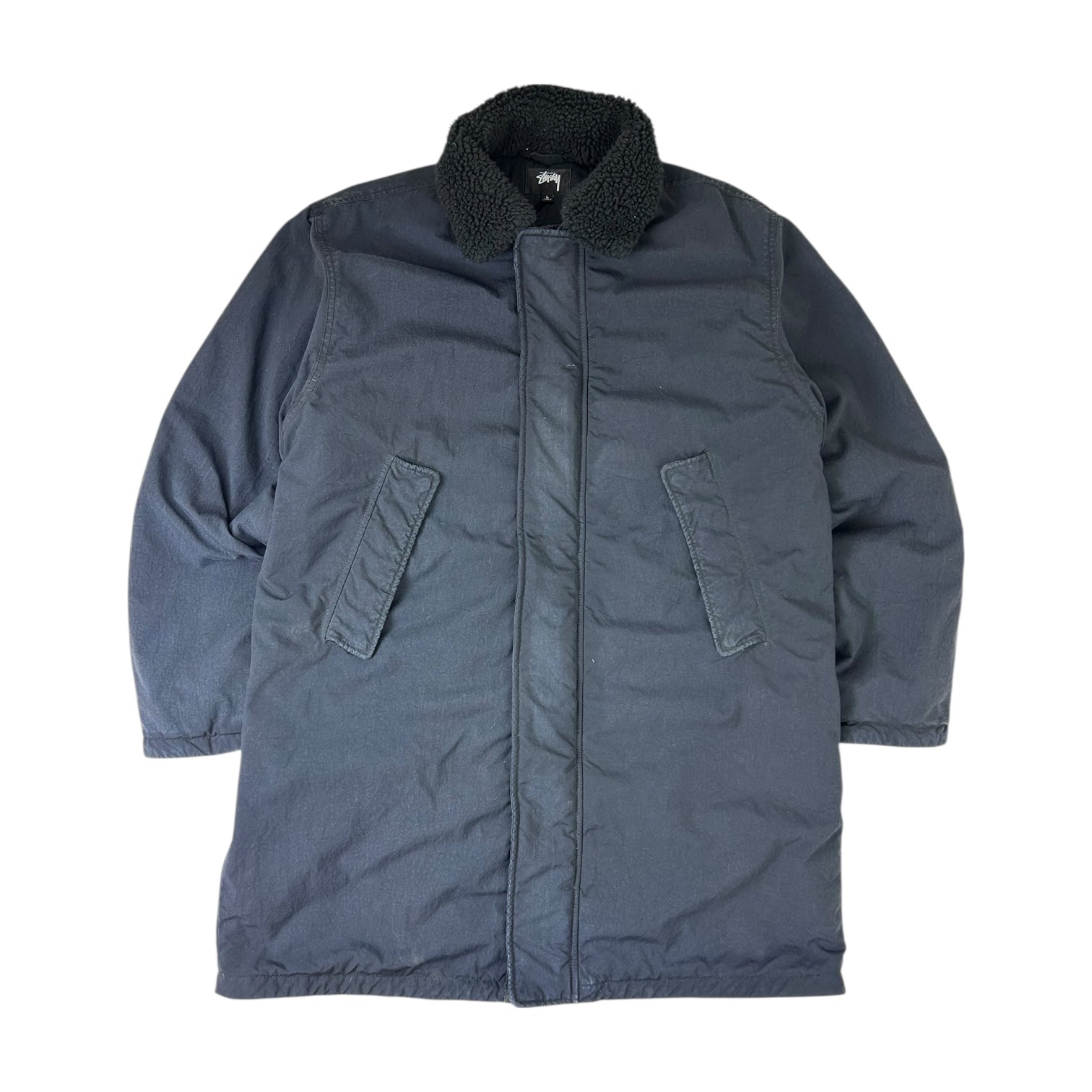 Stussy Insulated Long Coat Black