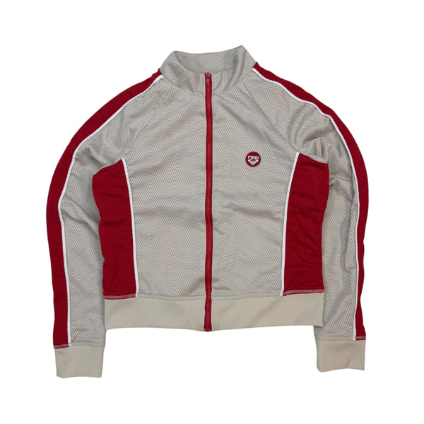 (W) Vintage Roxy Perforated Track Jacket Tan