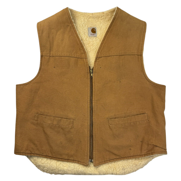 Vintage 80s Carhartt Sherpa Lined Vest