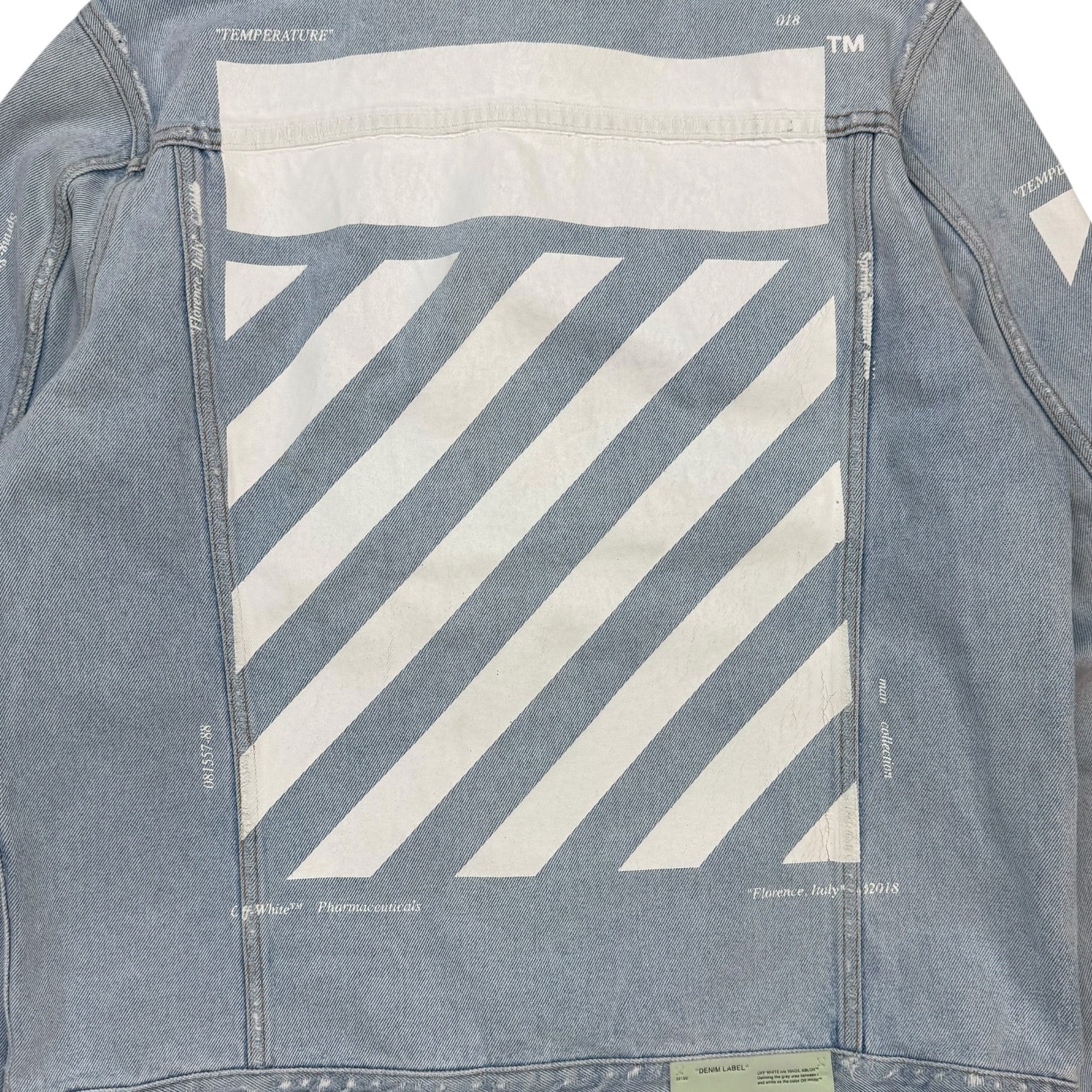 Off-White Temparture Denim Jacket Light Wash