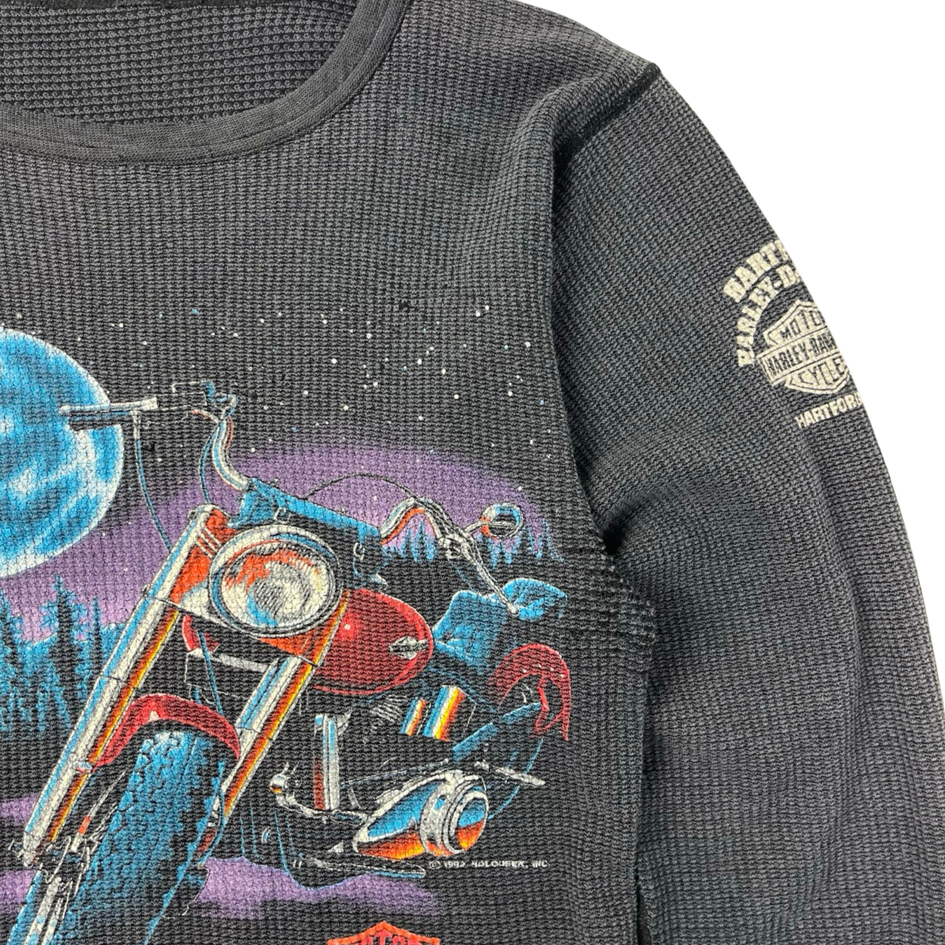 Vintage Harley Davidson "Call of the Wild" Thermal Longsleeve
