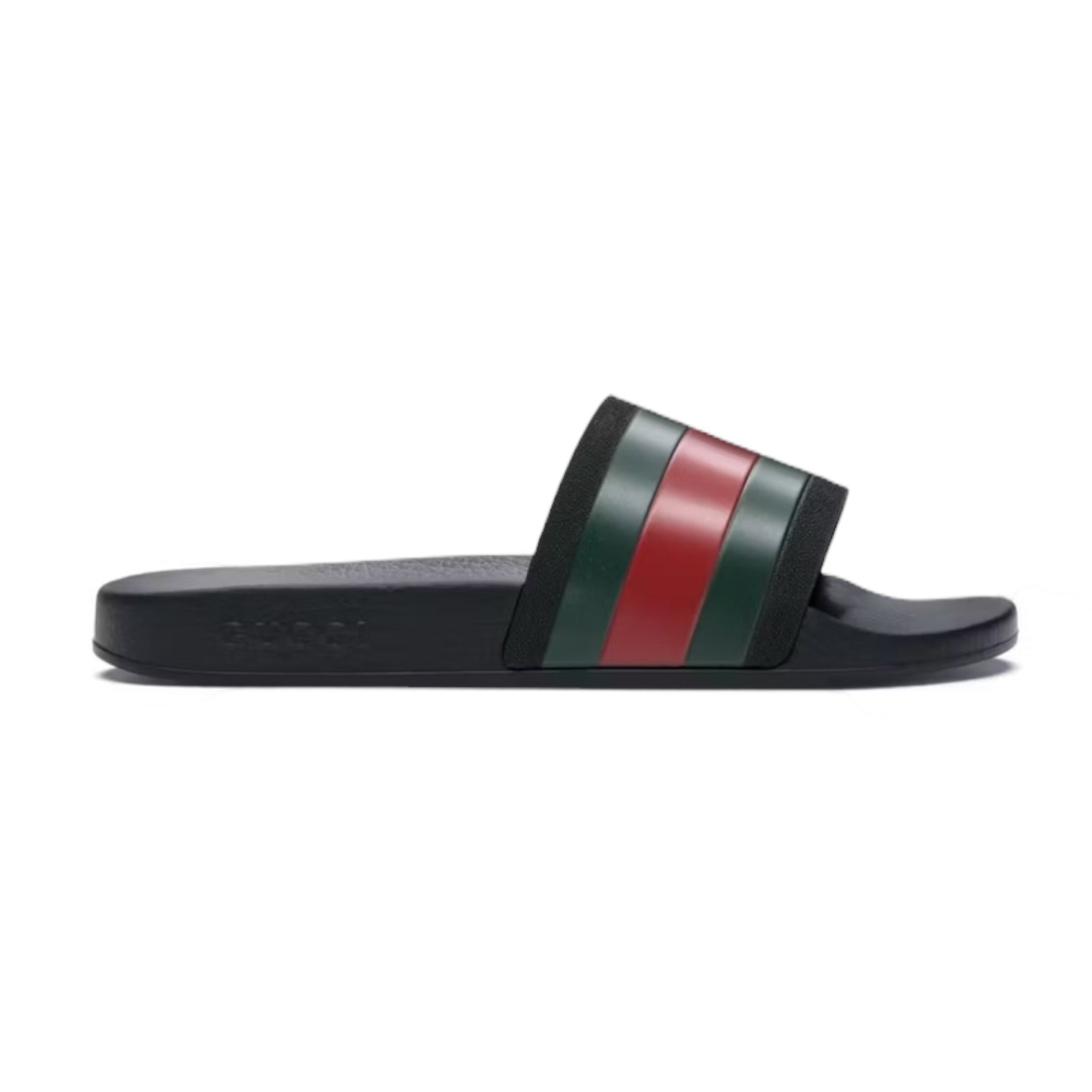 Gucci Rubber Slides Red Green