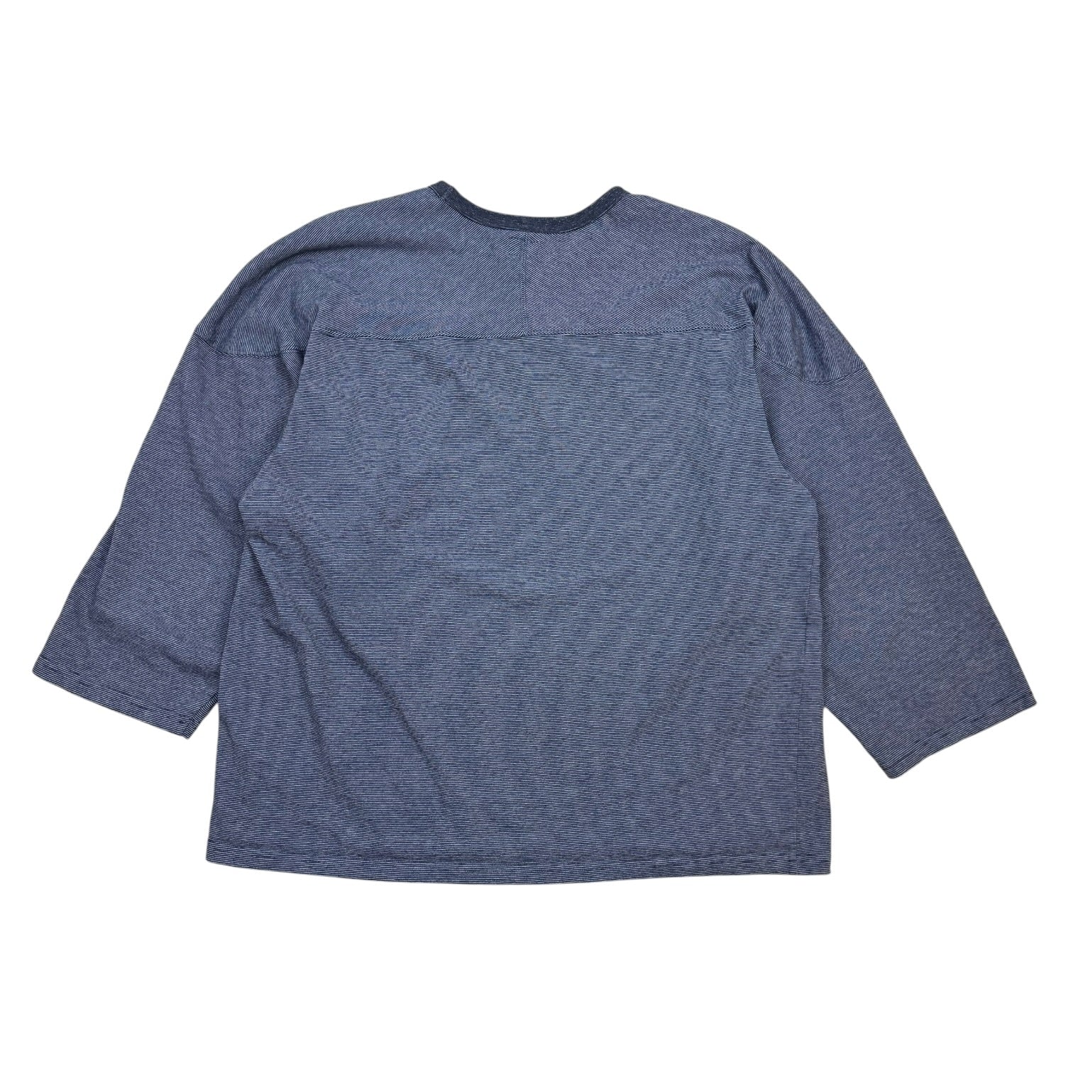 Vintage Stripe Football Shirt Blue